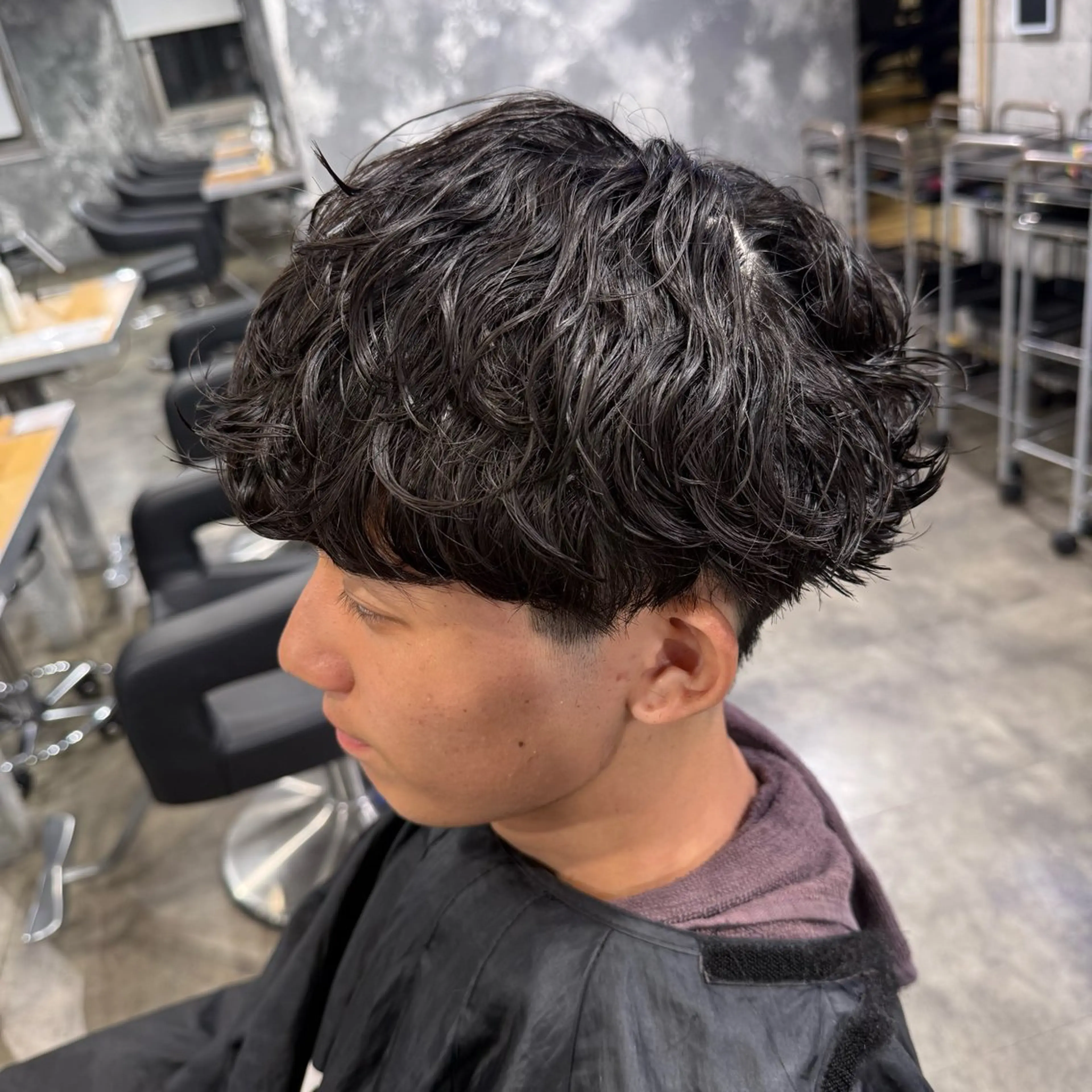 ショート カラー パーマ ヘアアレンジ メンズ キッズ 🔷横浜1のパーマ 職人🔷将太郎のヘアスタイル