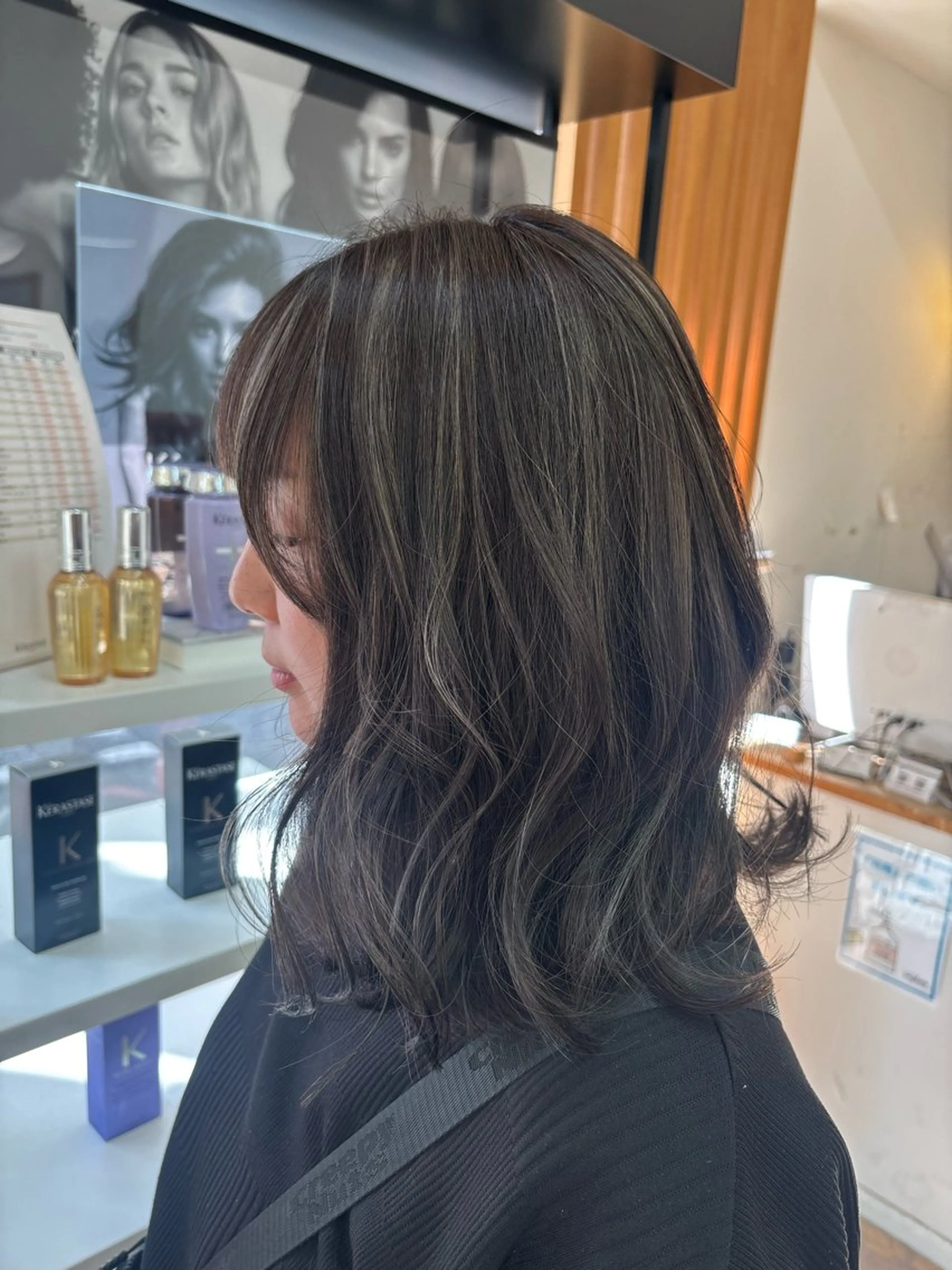 ミディアム ハイトーン特化/個室 RISE🩶のヘアスタイル