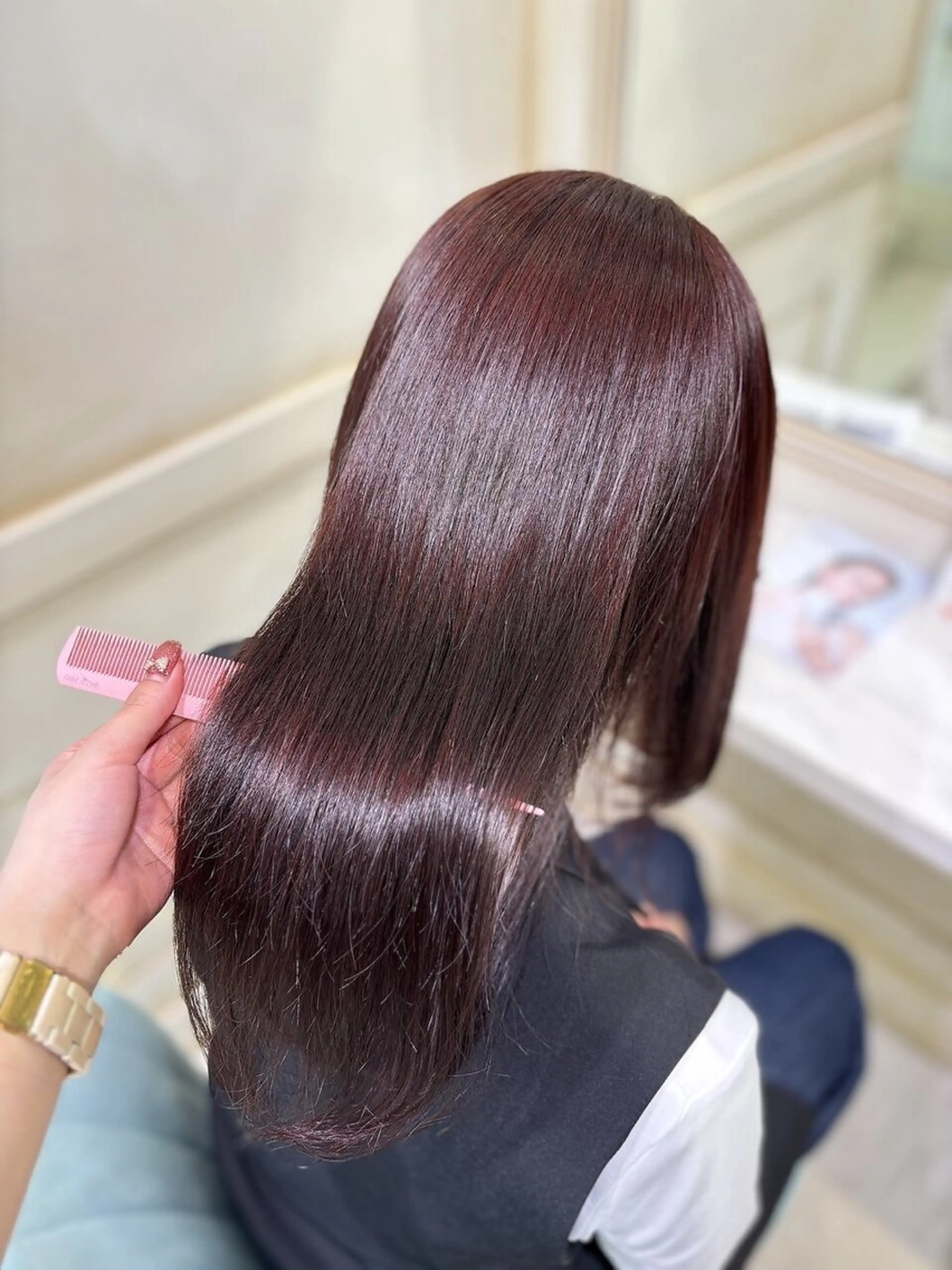 ミディアム 🟠髪質改善縮毛矯正 YUTO🟠のヘアスタイル