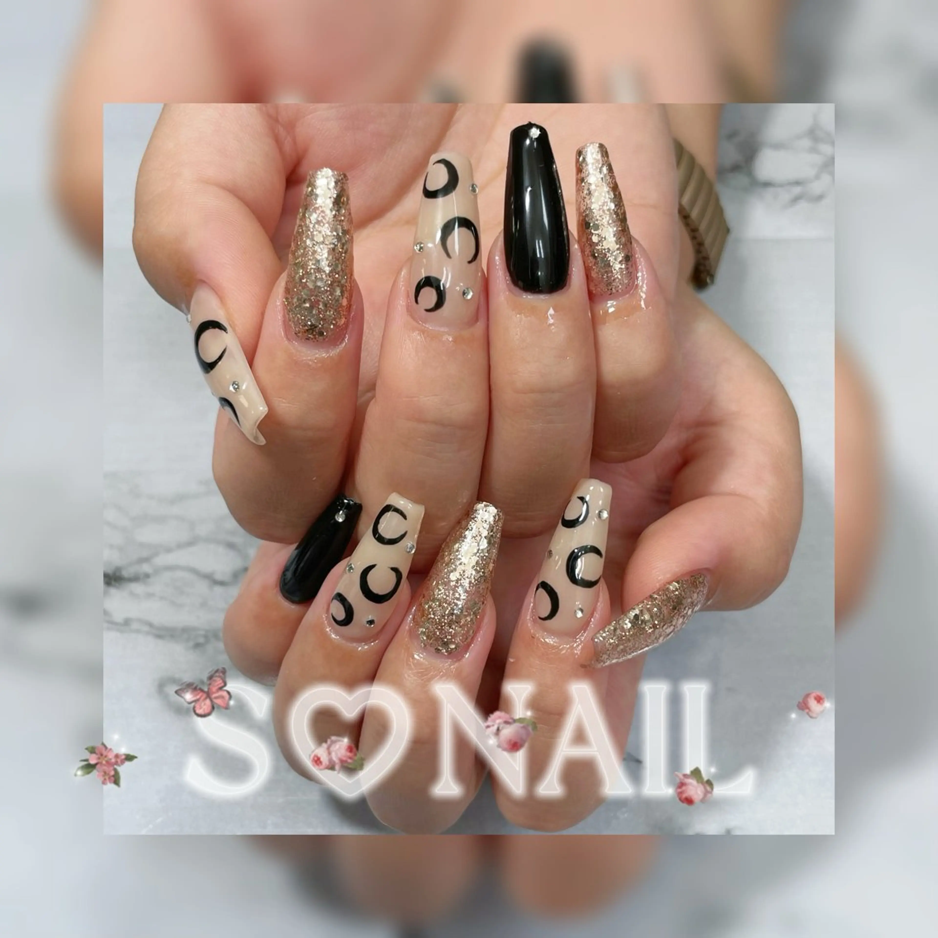 ネイル 持ち込み ハンドネイル S♡NAIL所属・S.NAIL Suuのネイルデザイン