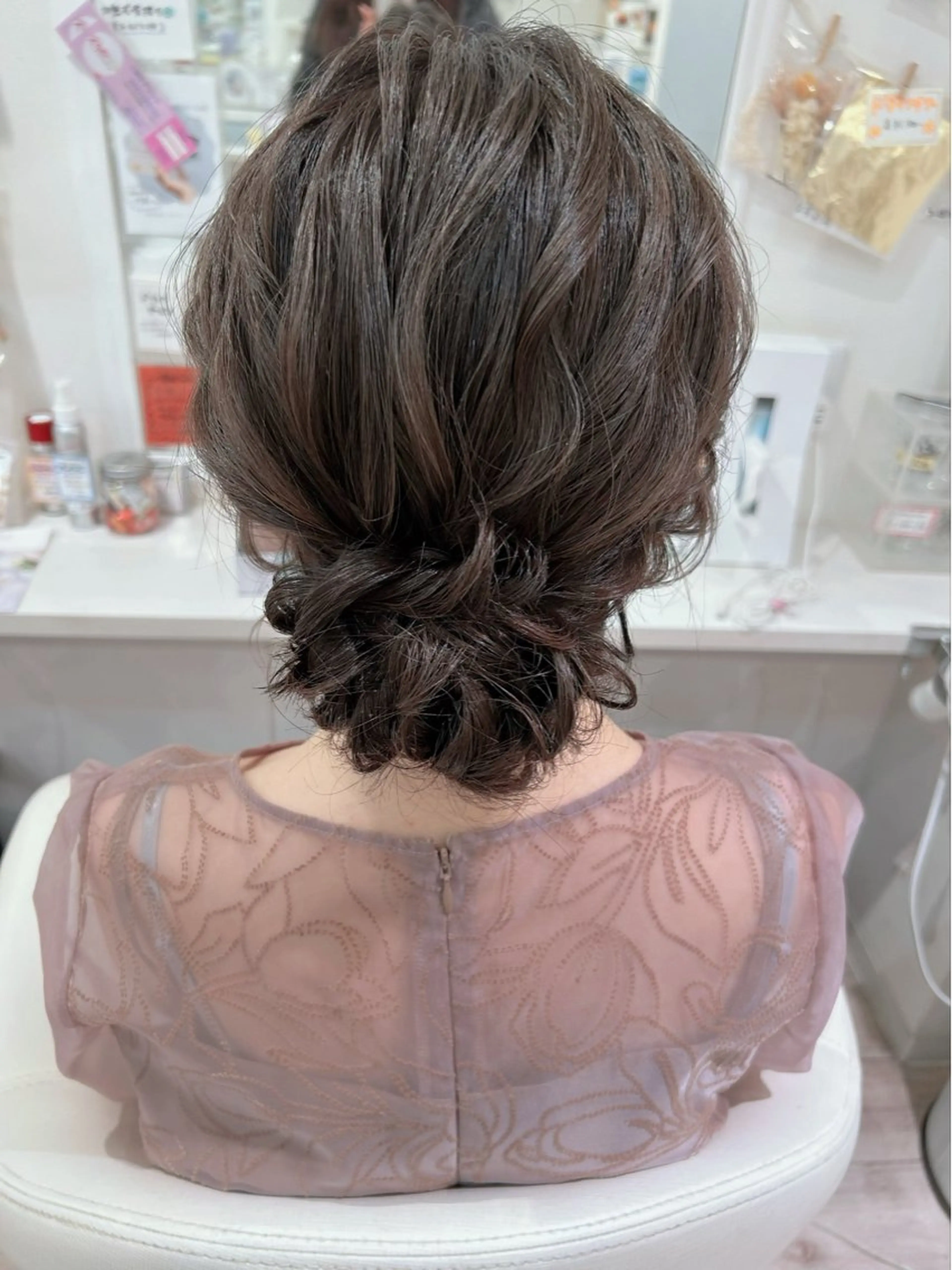 ミディアム ヘアアレンジ セットサロン      ラフテル所属・大阪/ヘアアレンジ /似合わせset💐のヘアスタイル