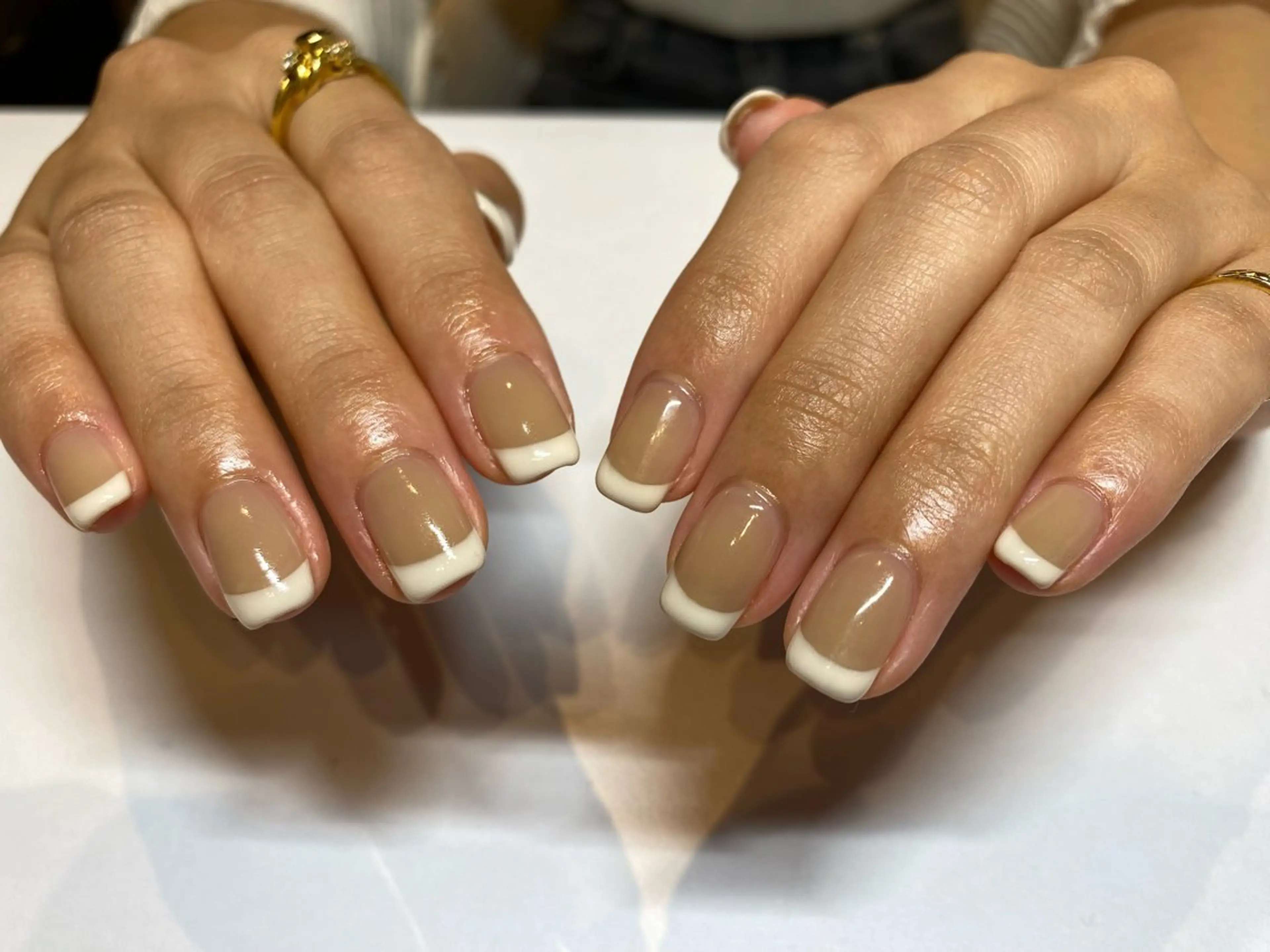ネイル ホワイト ハンドネイル 表参道colore所属・表参道colore店 REICAのネイルデザイン