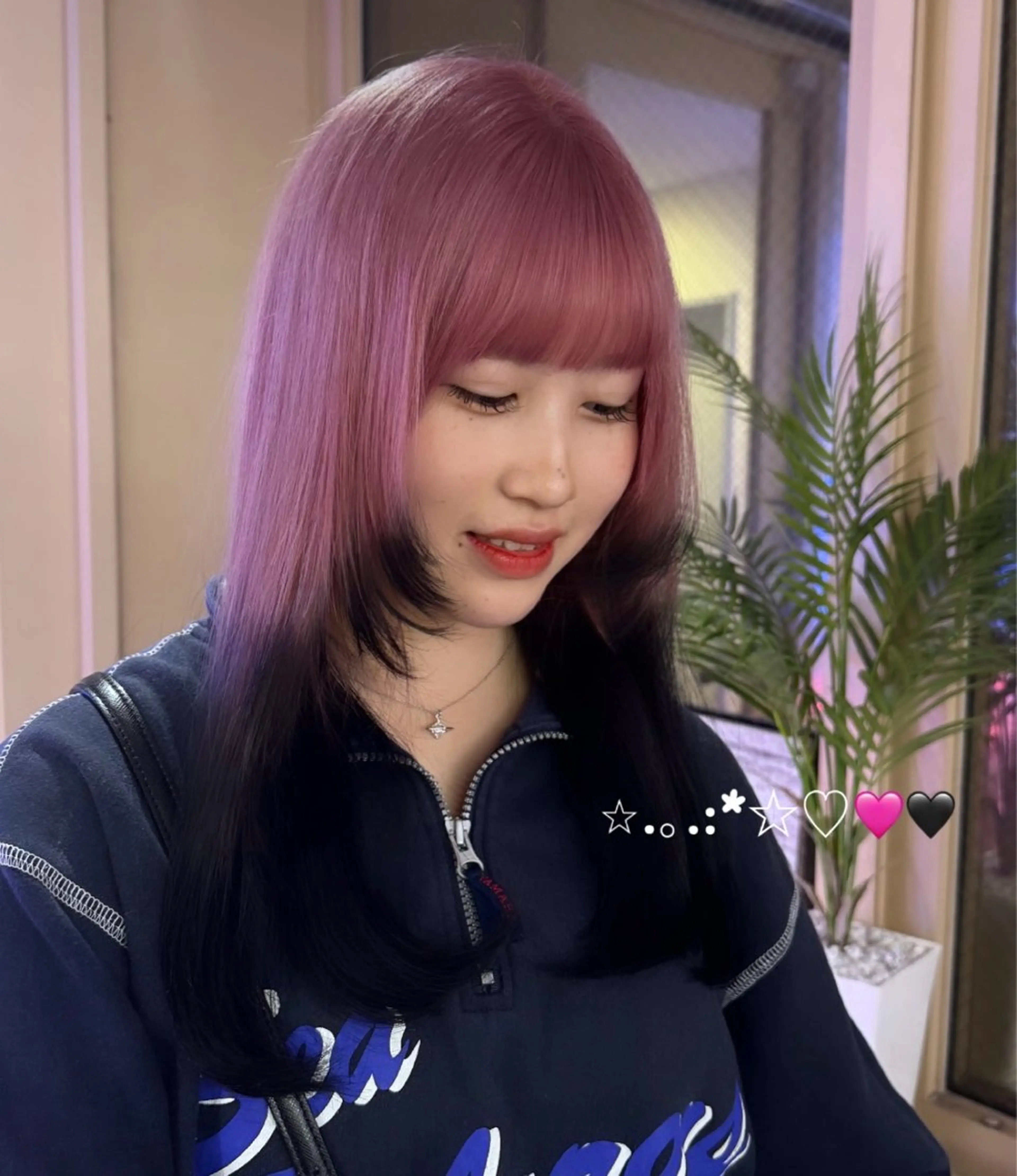 🩷ダブルカラー＋レイヤーカット🩷エンドカラー/デザインカラーの写真