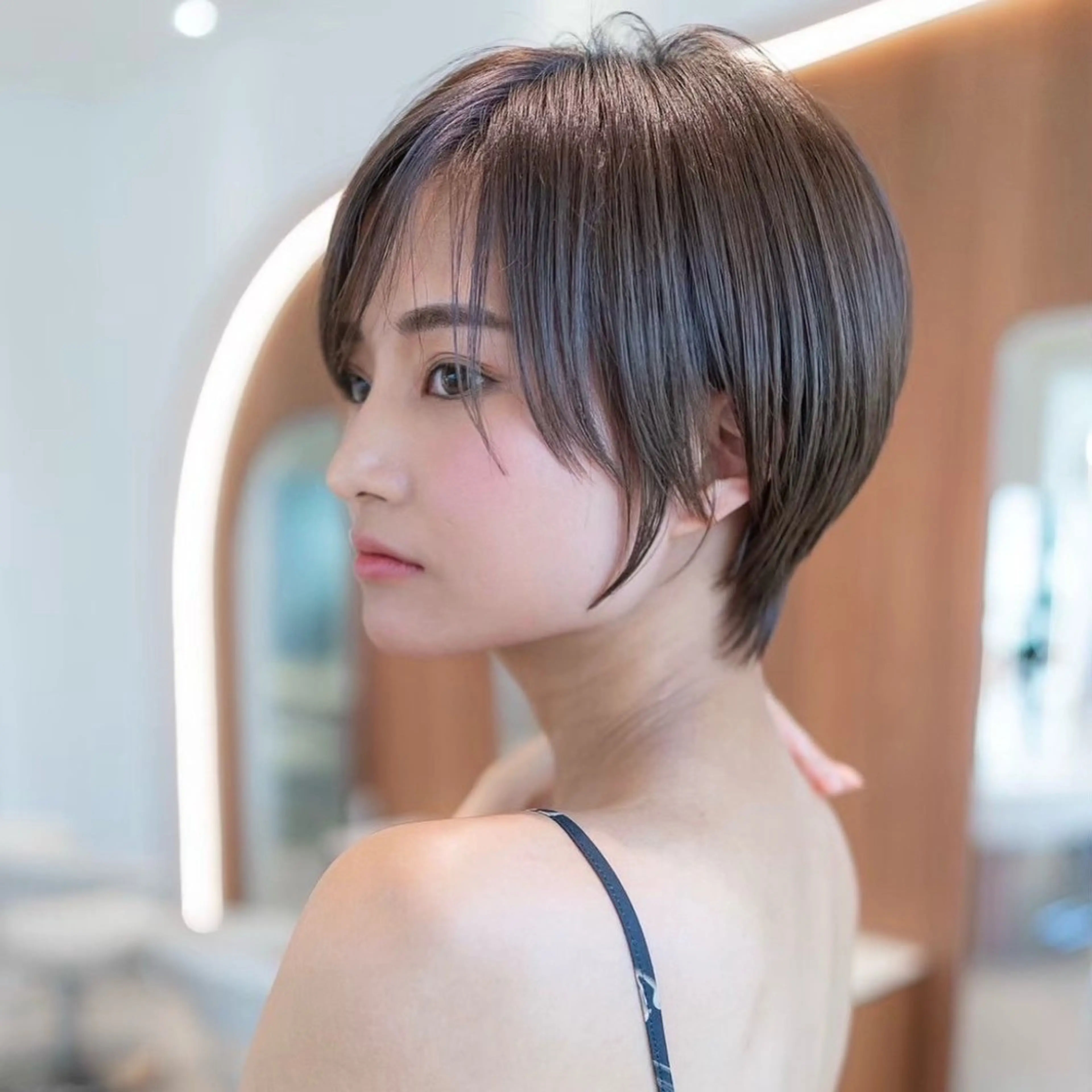 ショート カラー ショートボブ ショートレイヤー ハンサムショート 丸みショート ボブ 渋谷ボブ/レイヤー ボブ田中航平のヘアスタイル