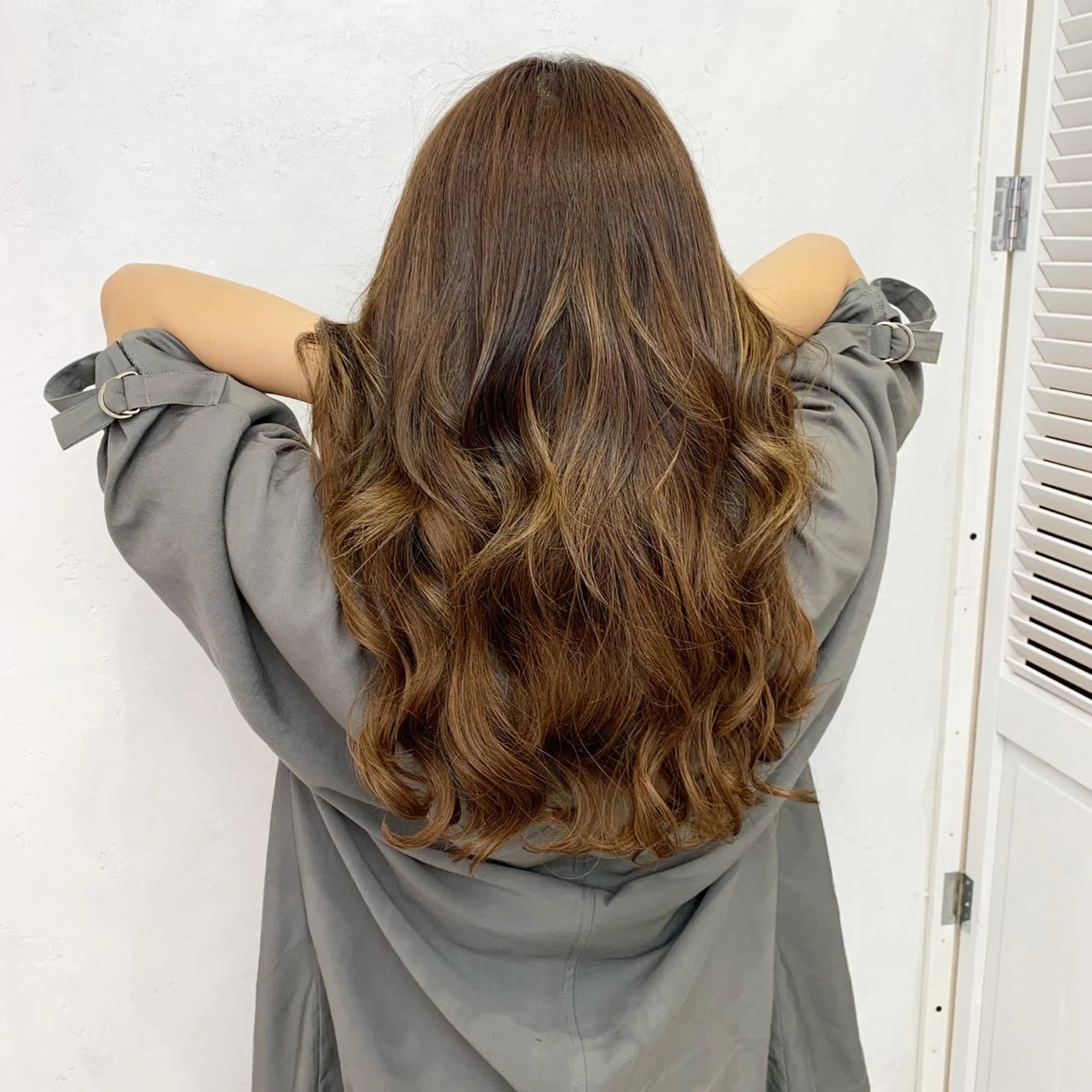 ロング カラー ヘアアレンジ シールエクステ エクステ エクステ TATSUYA アートディレクターのヘアスタイル