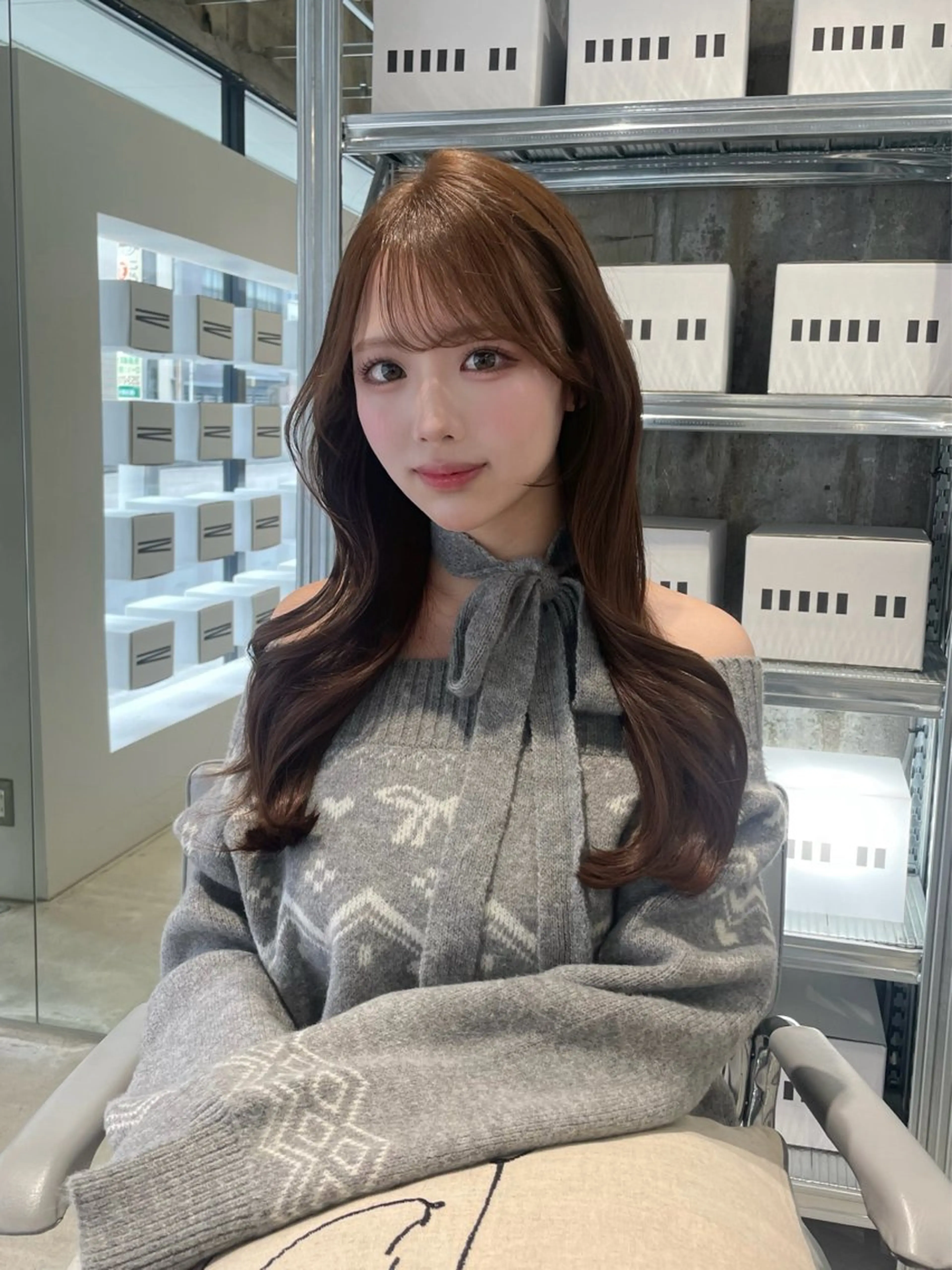 ロング カラー MINORI /レイヤーカットのヘアスタイル