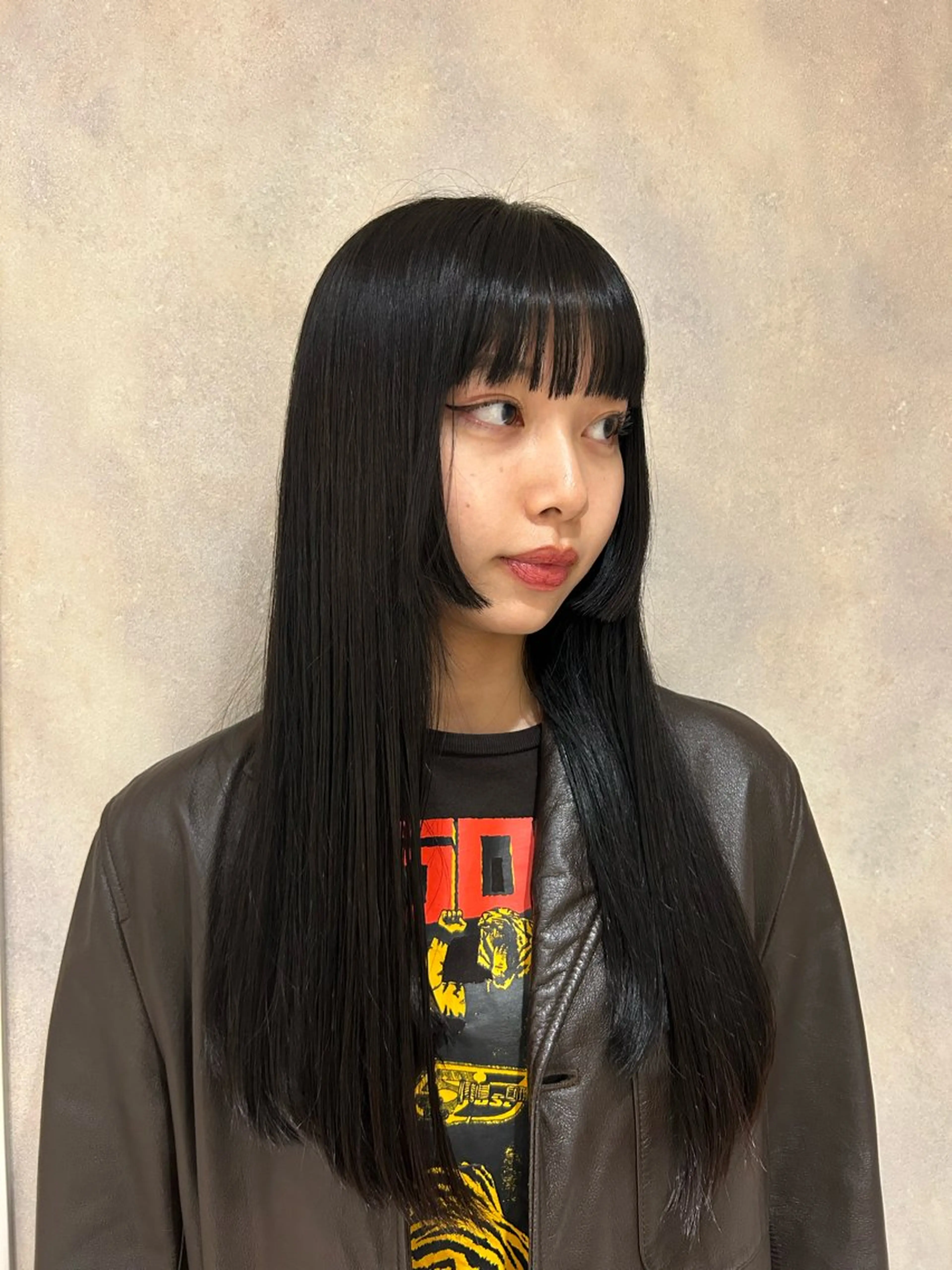 前髪カットの写真