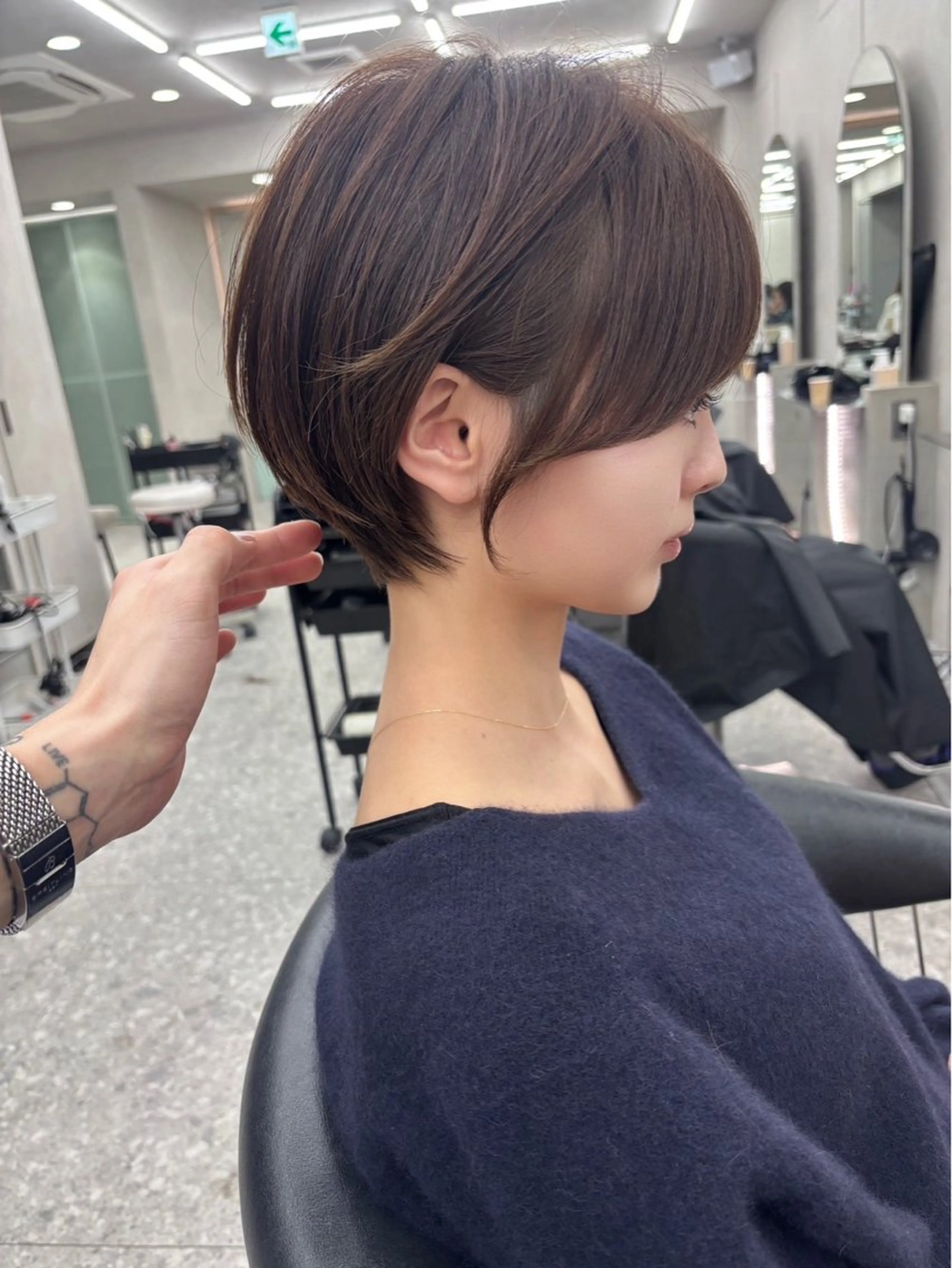 ショート カット ヘアカラー トリートメント 👑白髪ケア👑 ウメダナオヤのヘアスタイル