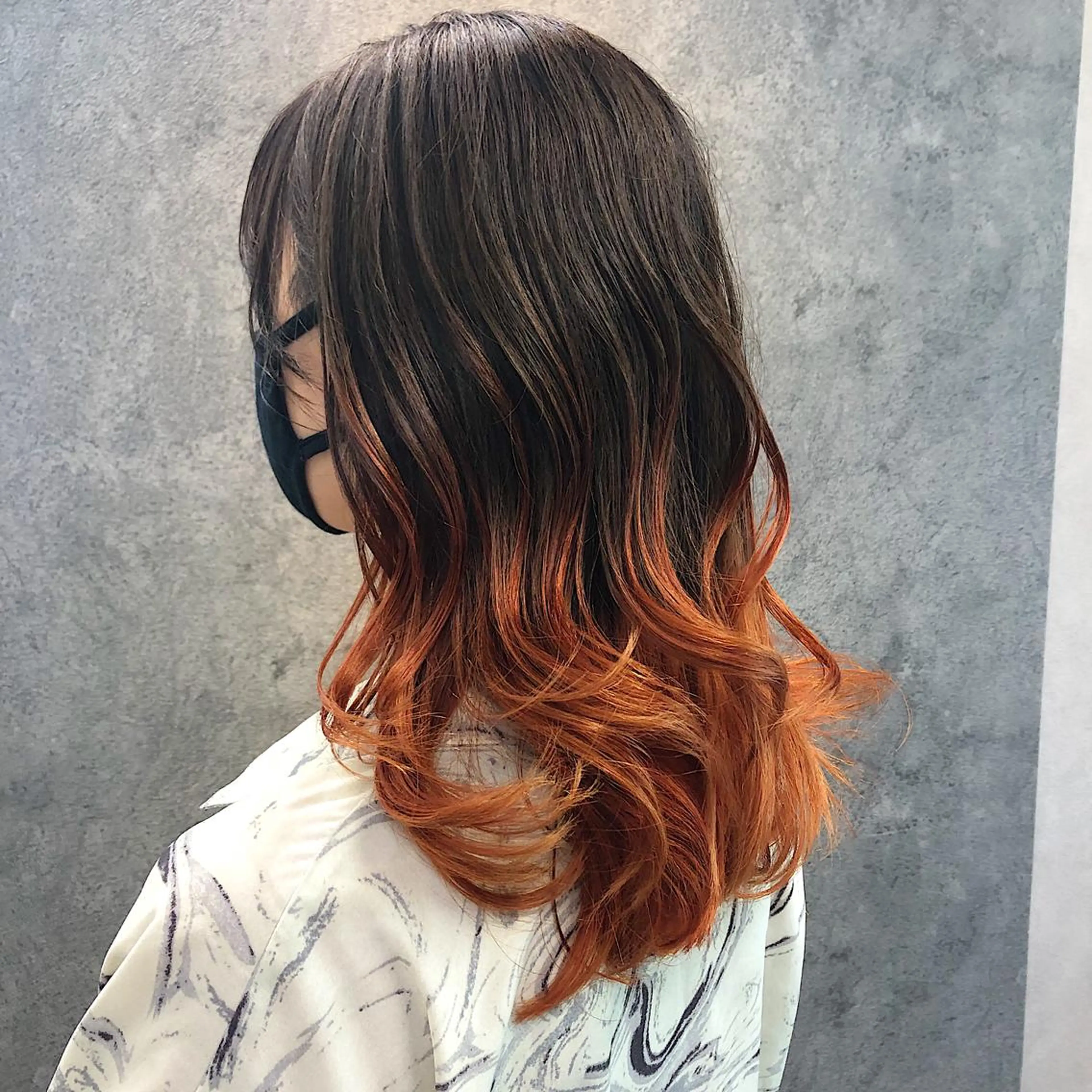セミロング カット ヘアカラー トリートメント 所渉/韓国レイヤー /ウルフカットのヘアスタイル