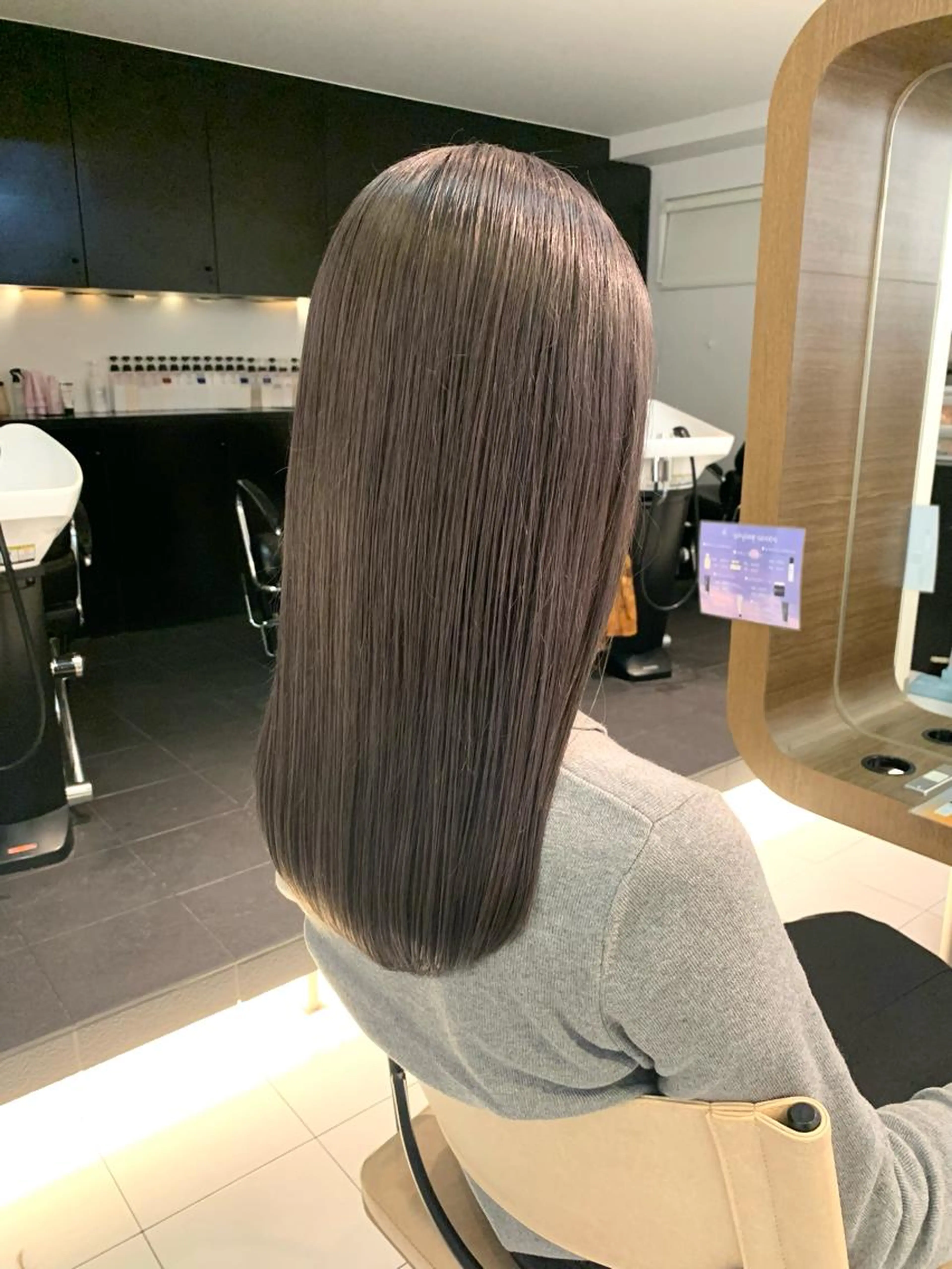 カット+ダブルカラー+髪質改善トリートメント(ホームケア付き)の写真