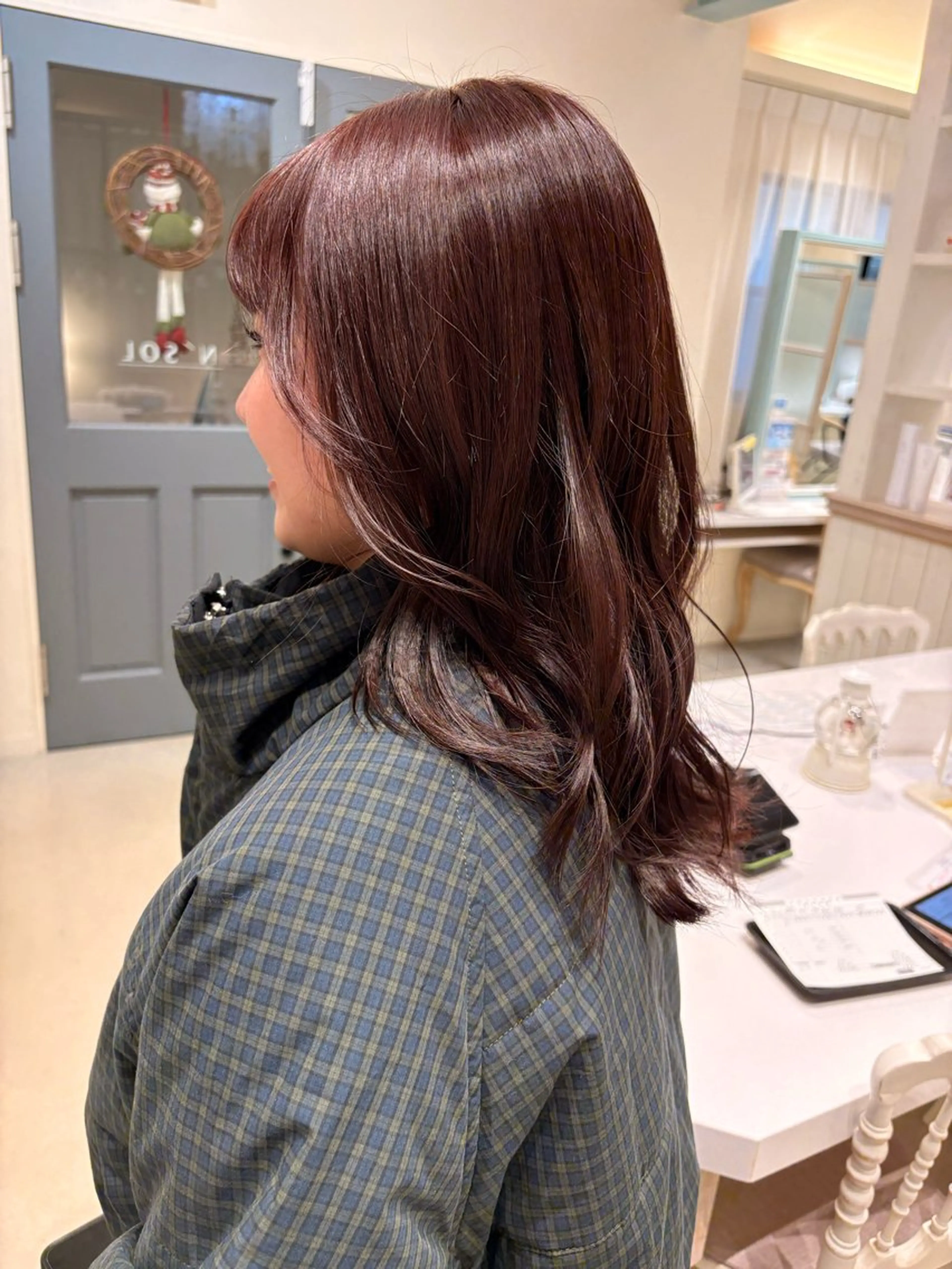 ミディアム カラー ヘアカラー つちだ ゆうひ / 暗髪カラー⟡.·のヘアスタイル