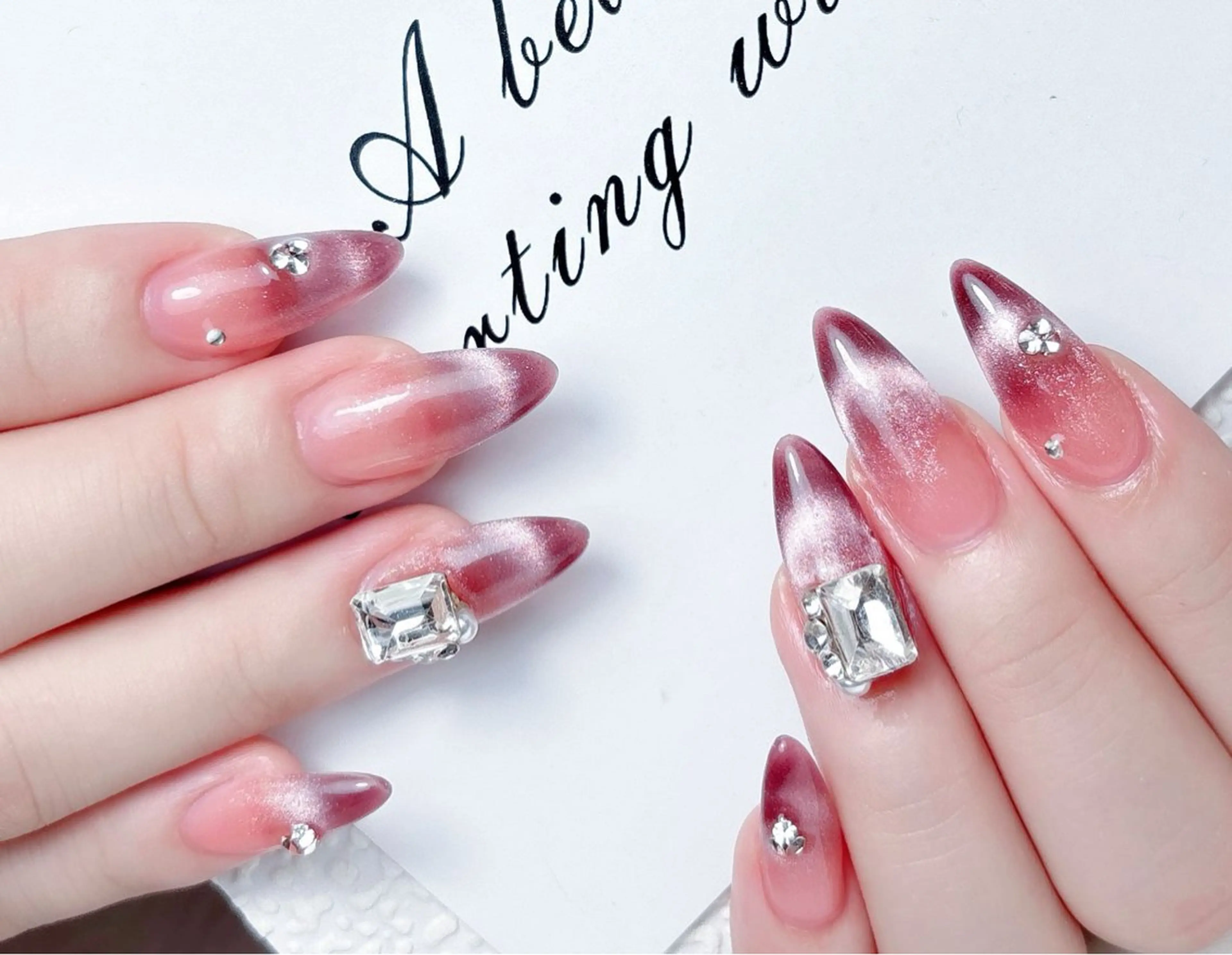 ネイル ハンドネイル M🌷nail 長さだし専門店のネイルデザイン