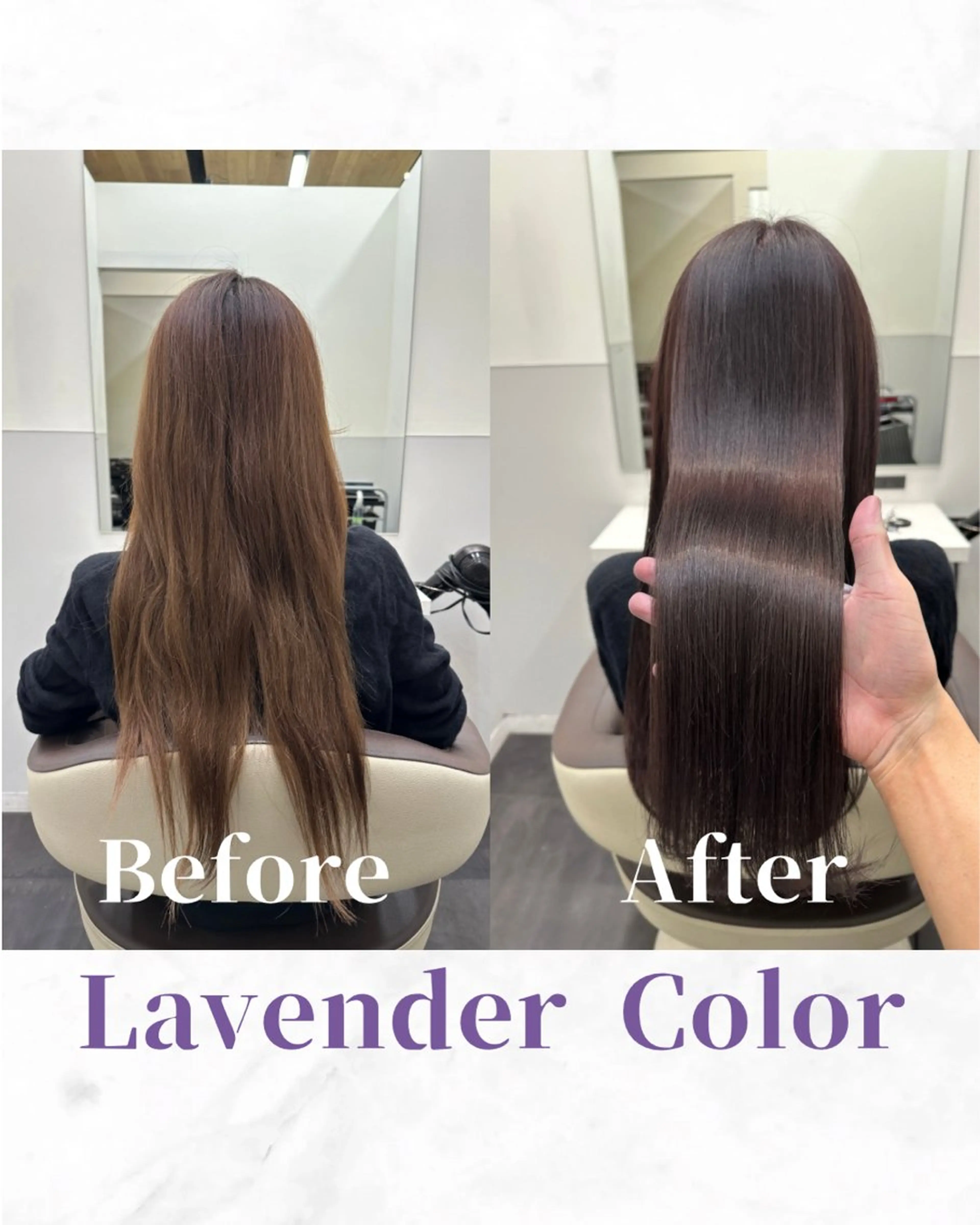 ロング カラー ベージュカラー 透明感カラー ラベンダーカラー トリートメント カット ヘアカラー トリートメント 【レイヤー/韓国風 /髪質改善】RINのヘアスタイル