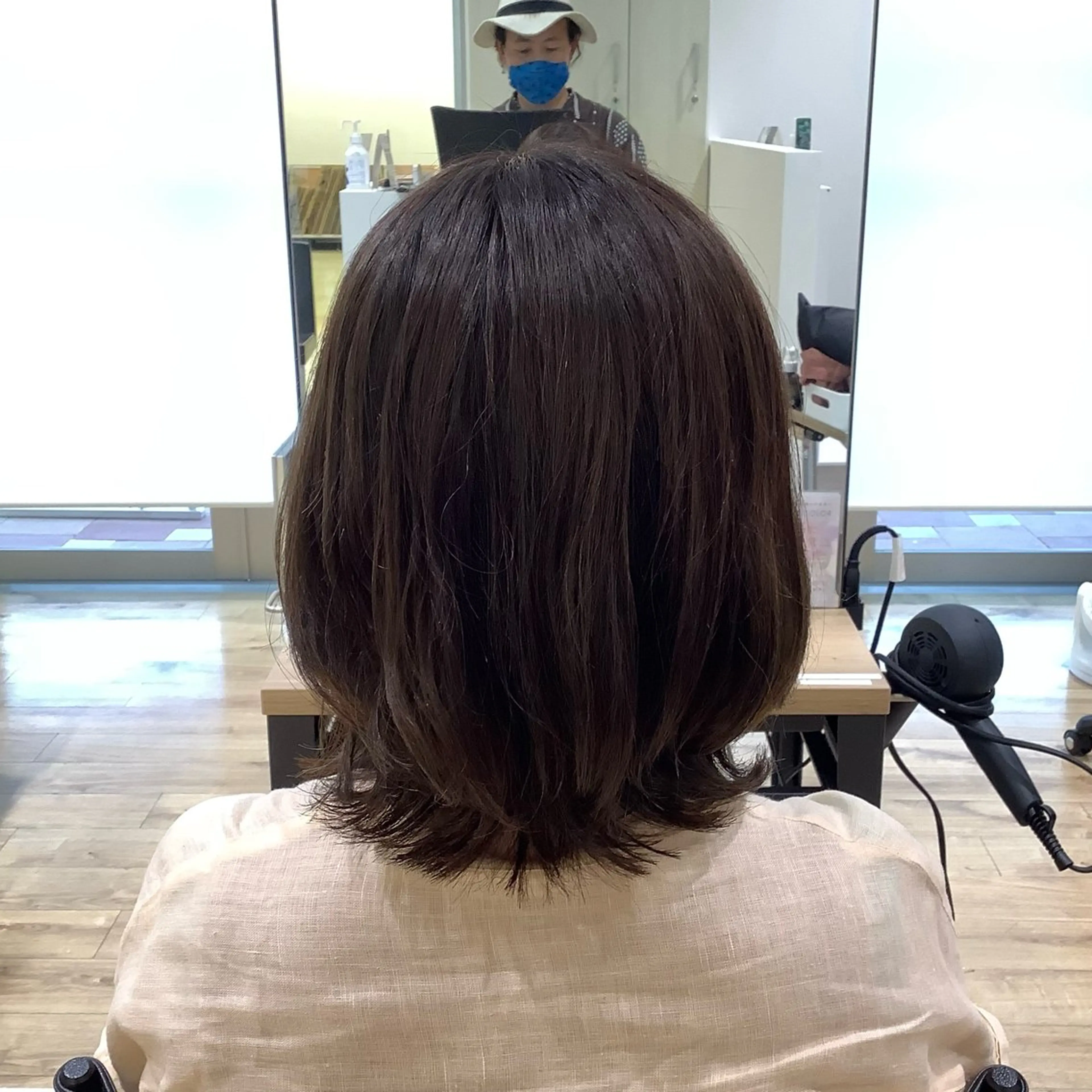 ミディアム カラー パーマ カット ヘアカラー エイジングケア特化 美容師✂️山崎竜二のヘアスタイル