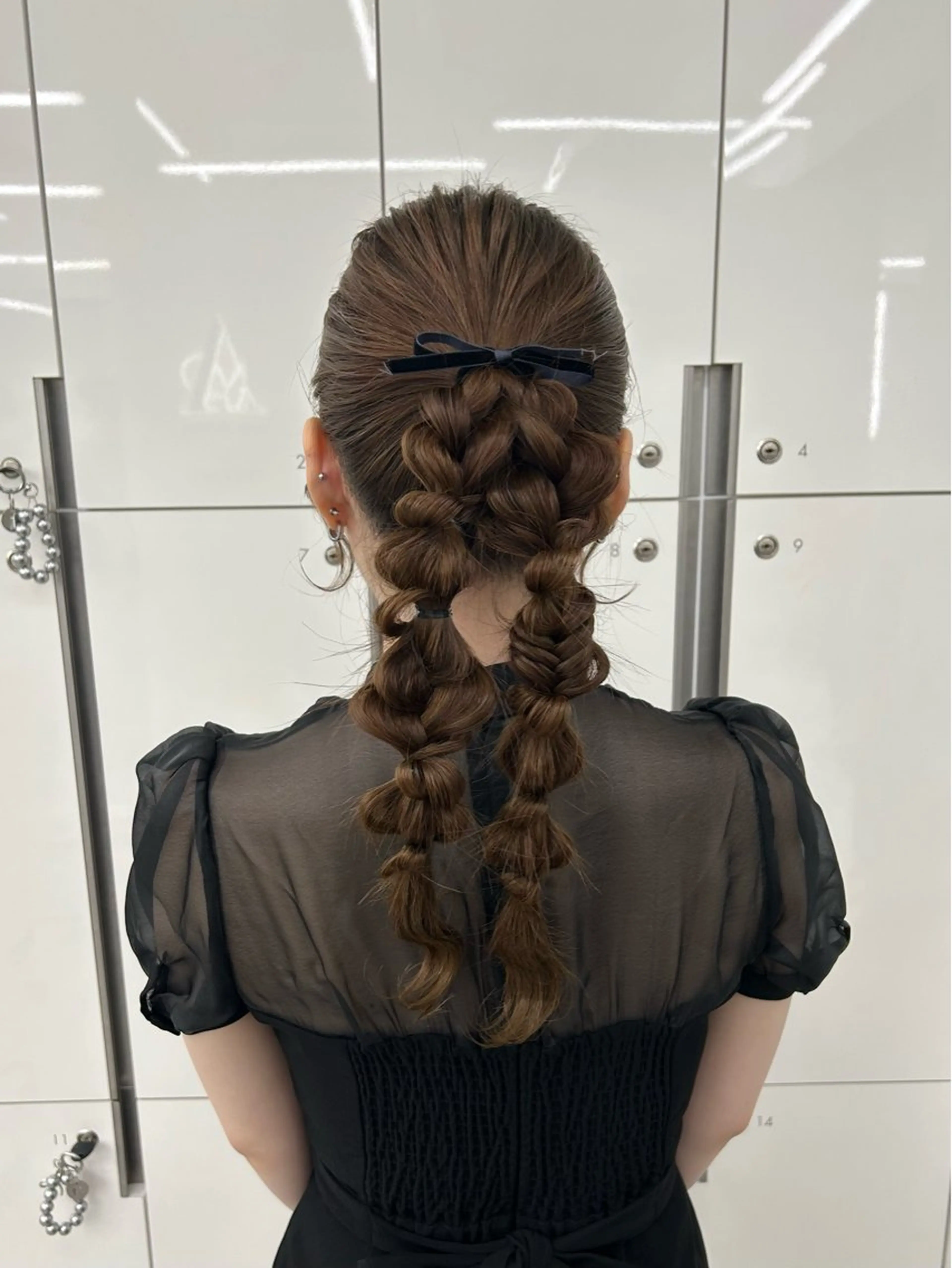 ロング ヘアアレンジ ヘアセット 韓国ヘア/顔周り ヘアセット/加藤優里のヘアスタイル