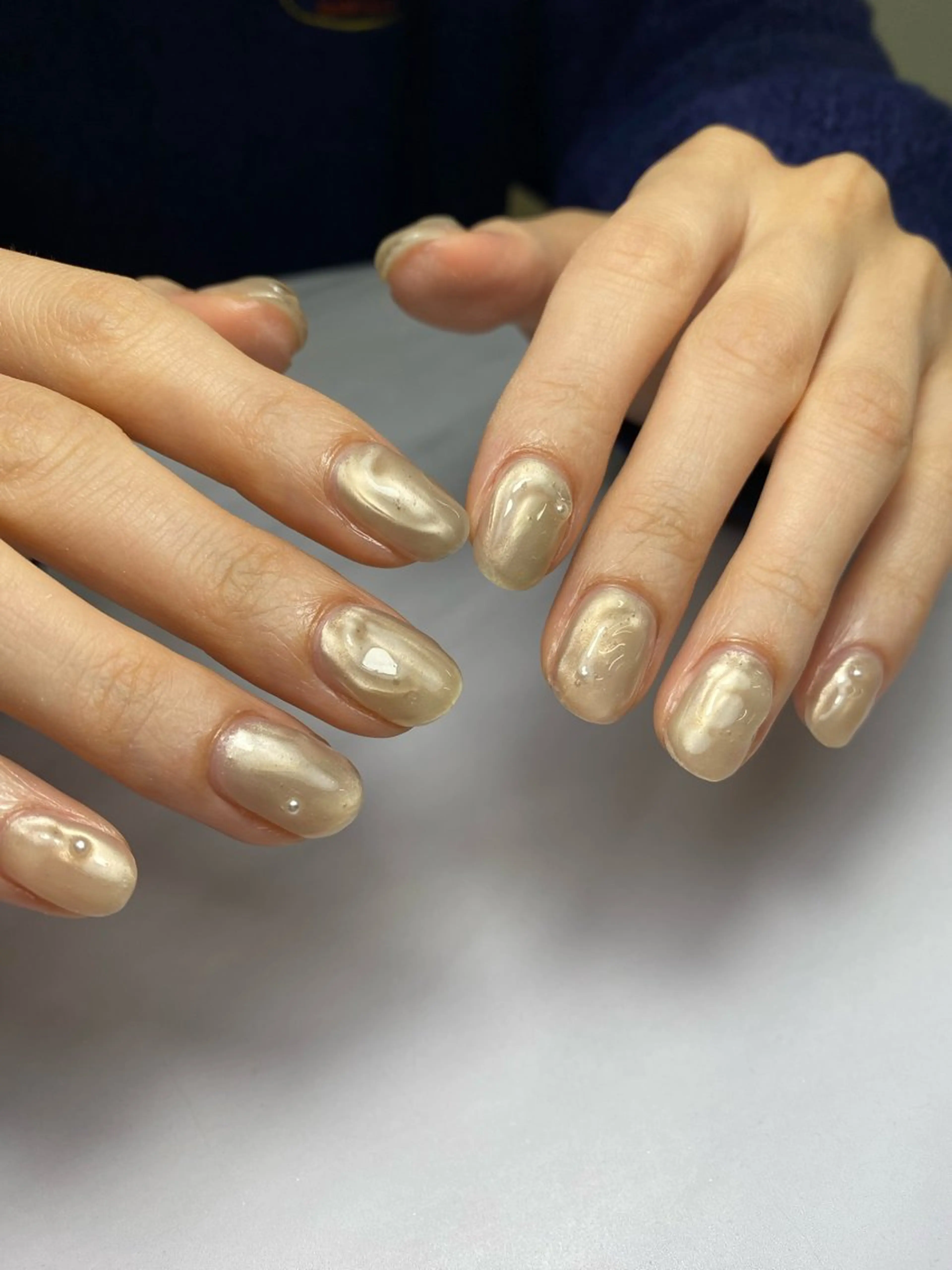 ネイル ジェルネイル マグネットネイル 持ち込み ニュアンスネイル ワンカラーネイル ハンドネイル 草加ニュアンスネイル 🌚hersのネイルデザイン