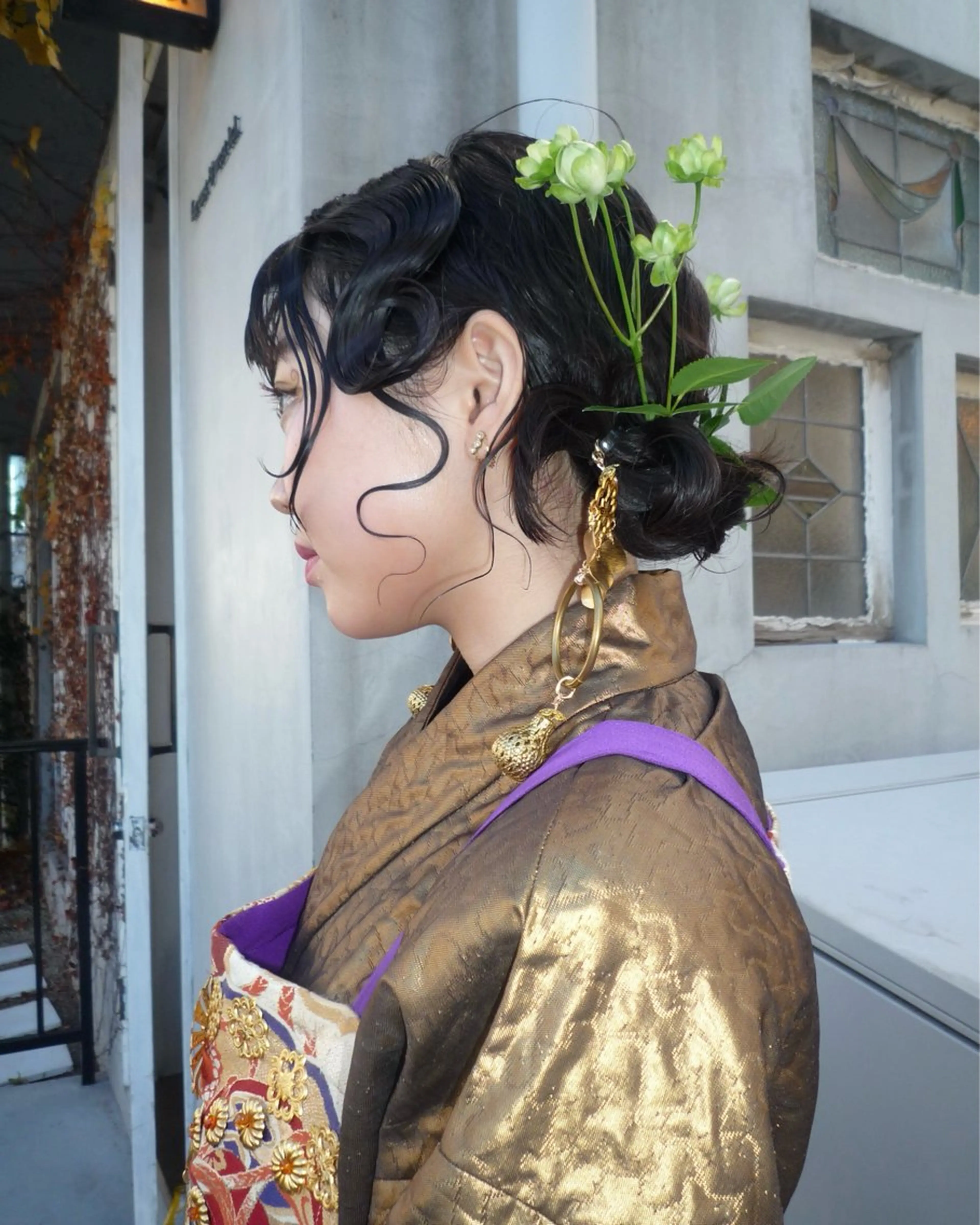 ミディアム パーマ ヘアアレンジ 中目黒メンズ刈り上げ Harunaのヘアスタイル