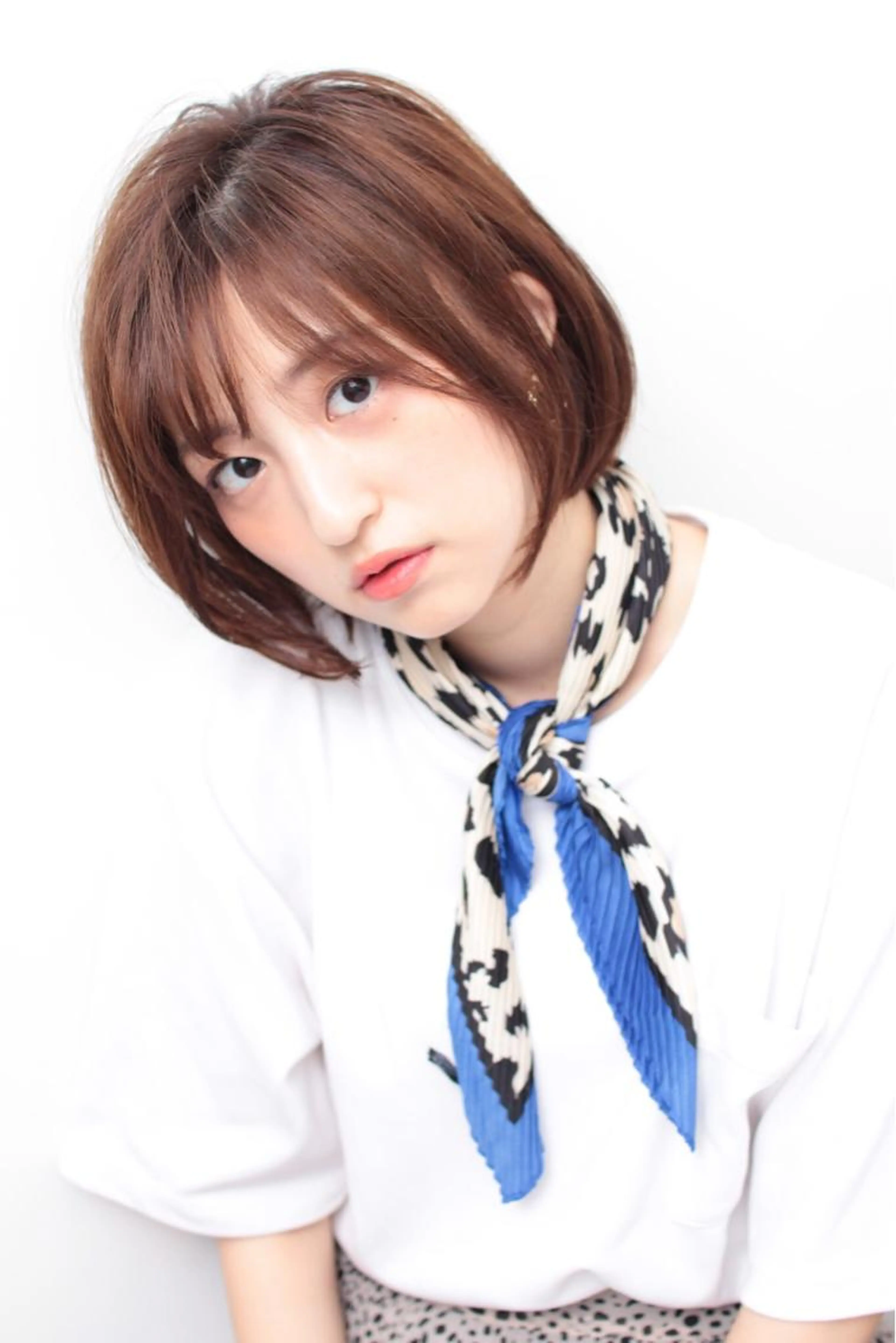 前髪縮毛の写真