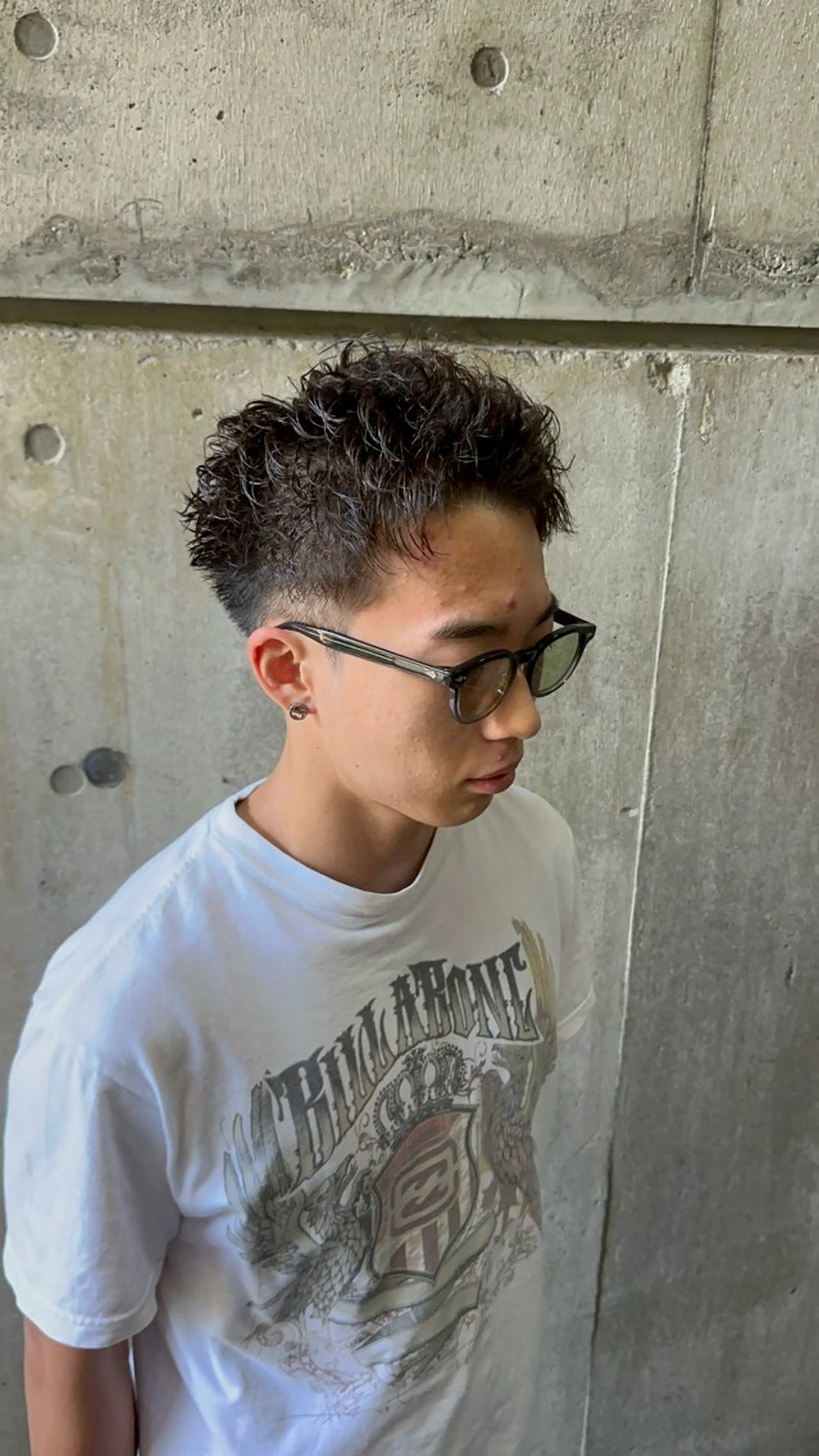 パーマ メンズ メンズパーマ スパイキーショート 五十嵐 圭音のヘアスタイル