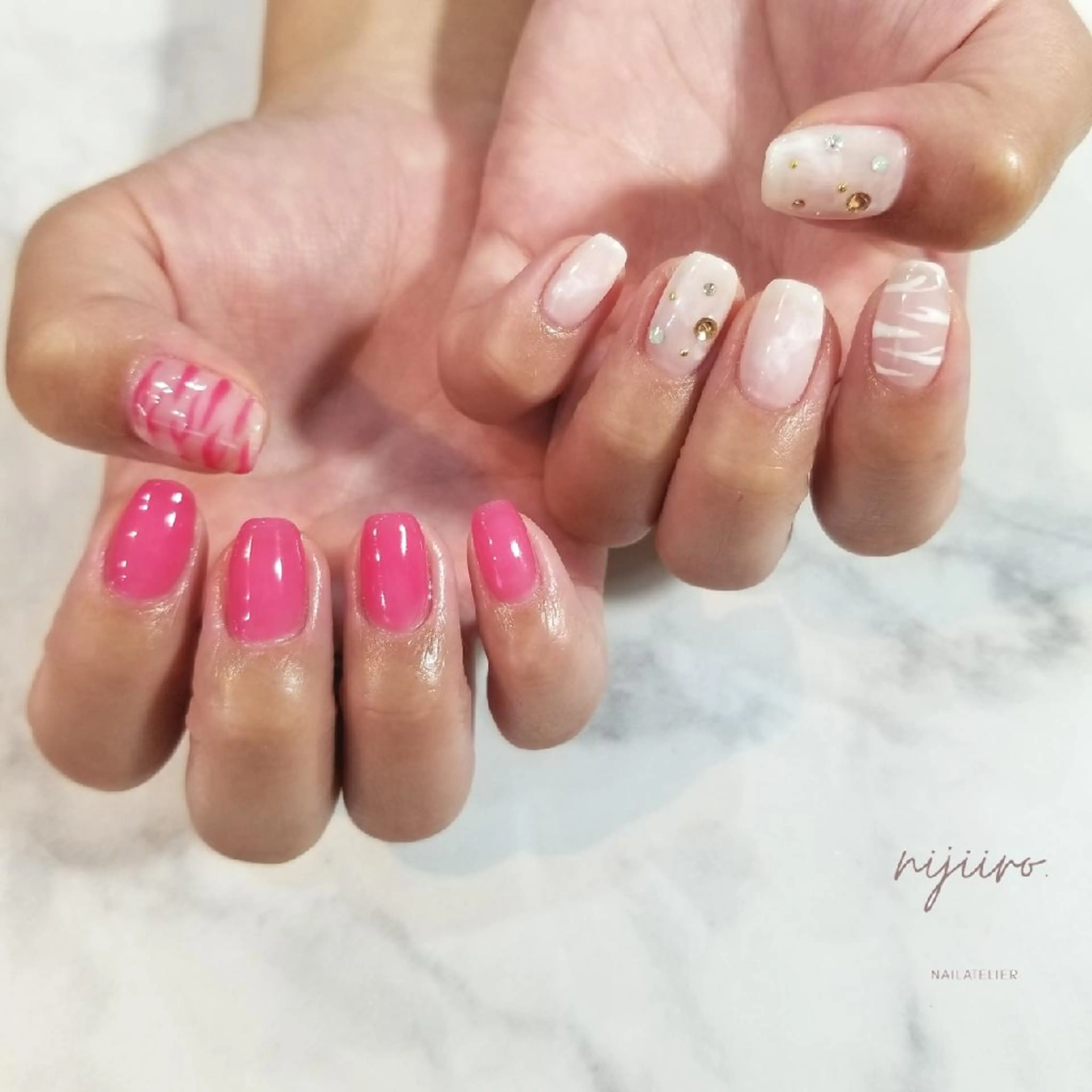 ネイル ハンドネイル nailatelier nijiiro.所属・nijiiro🌈 サトウのネイルデザイン