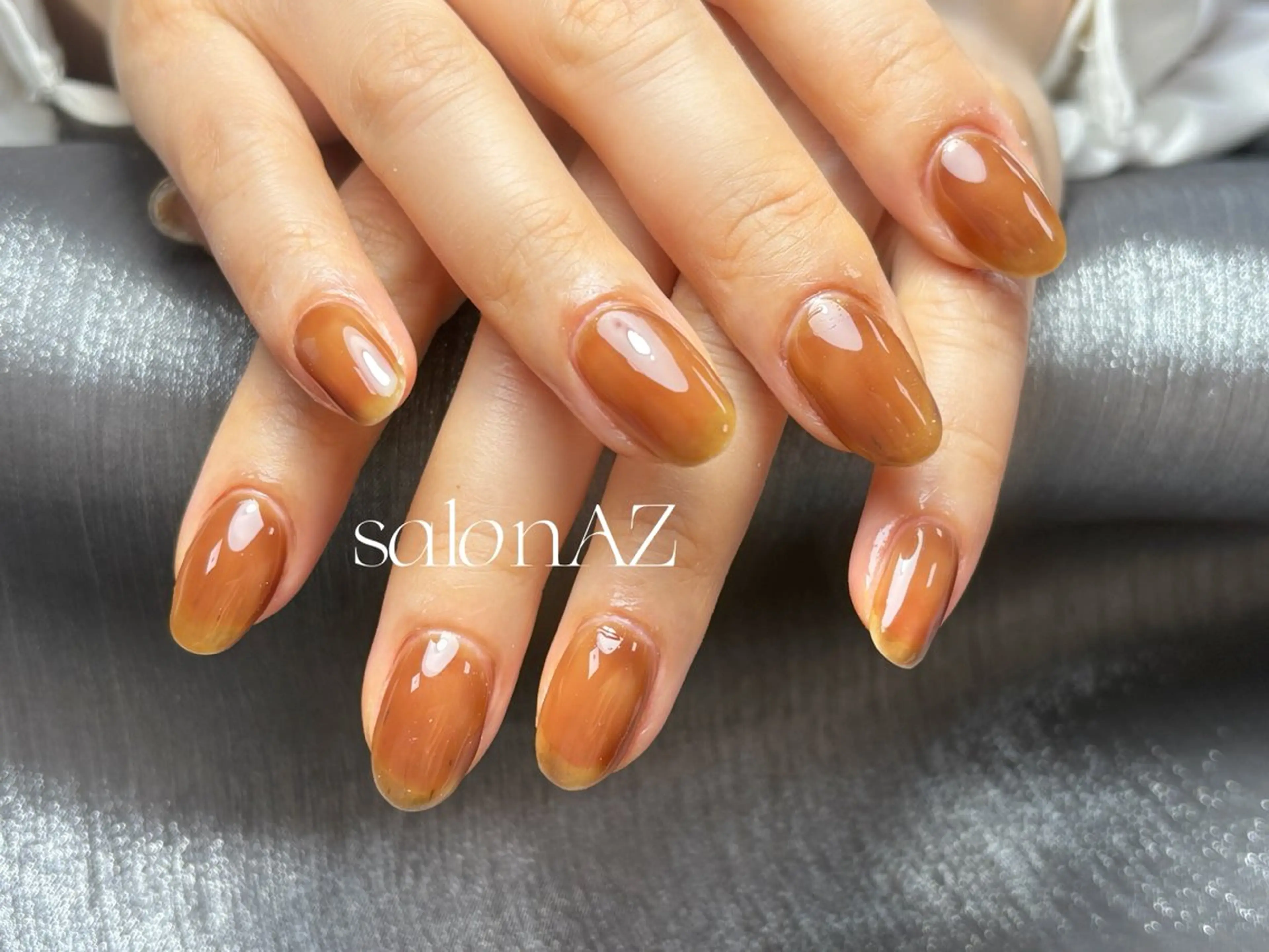 ネイル 長さ出し フットネイル フレンチネイル ジェルネイル マグネットネイル salon AZのネイルデザイン