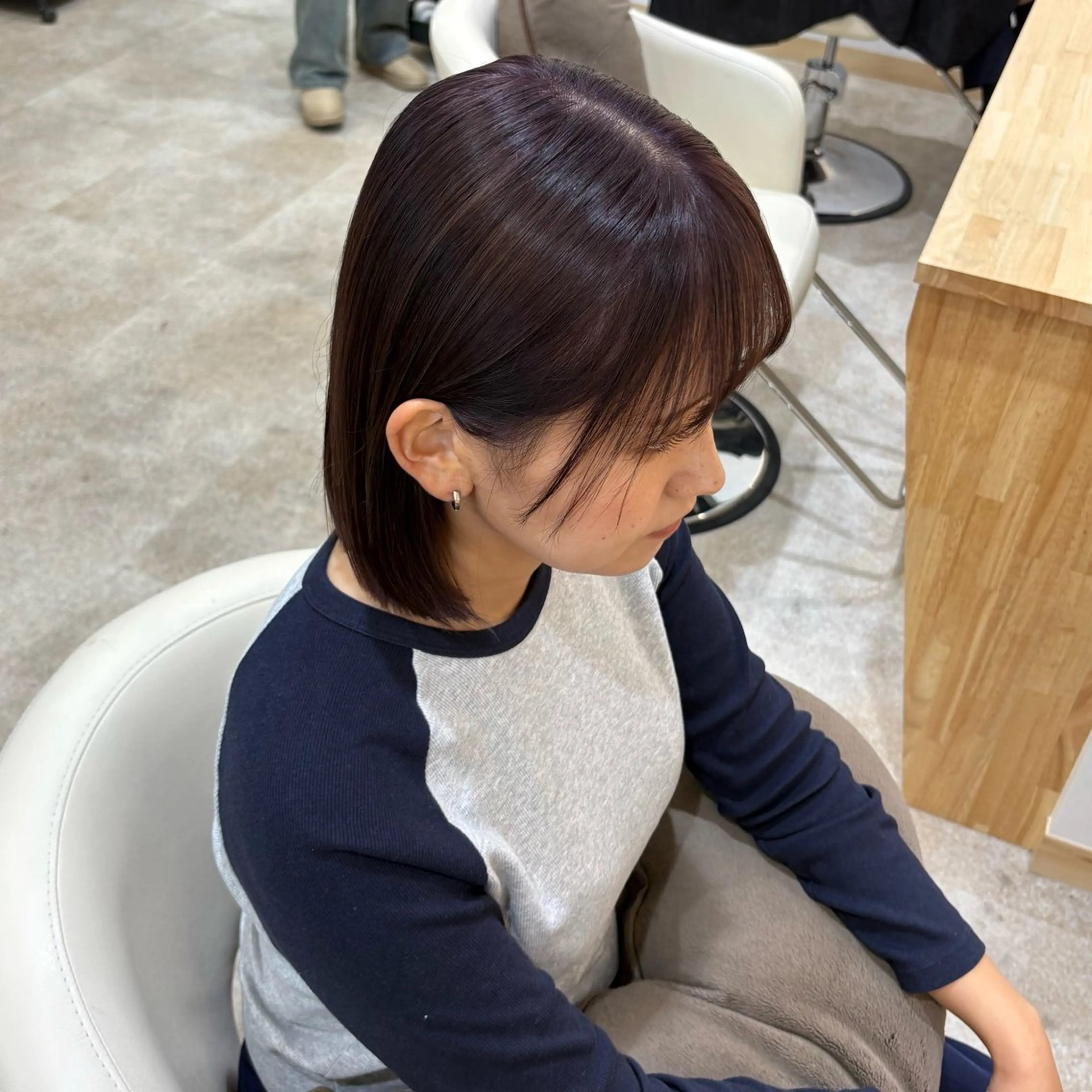 ショート カラー ブリーチ 顔まわり/オフィス カラー/青栁優🔆のヘアスタイル