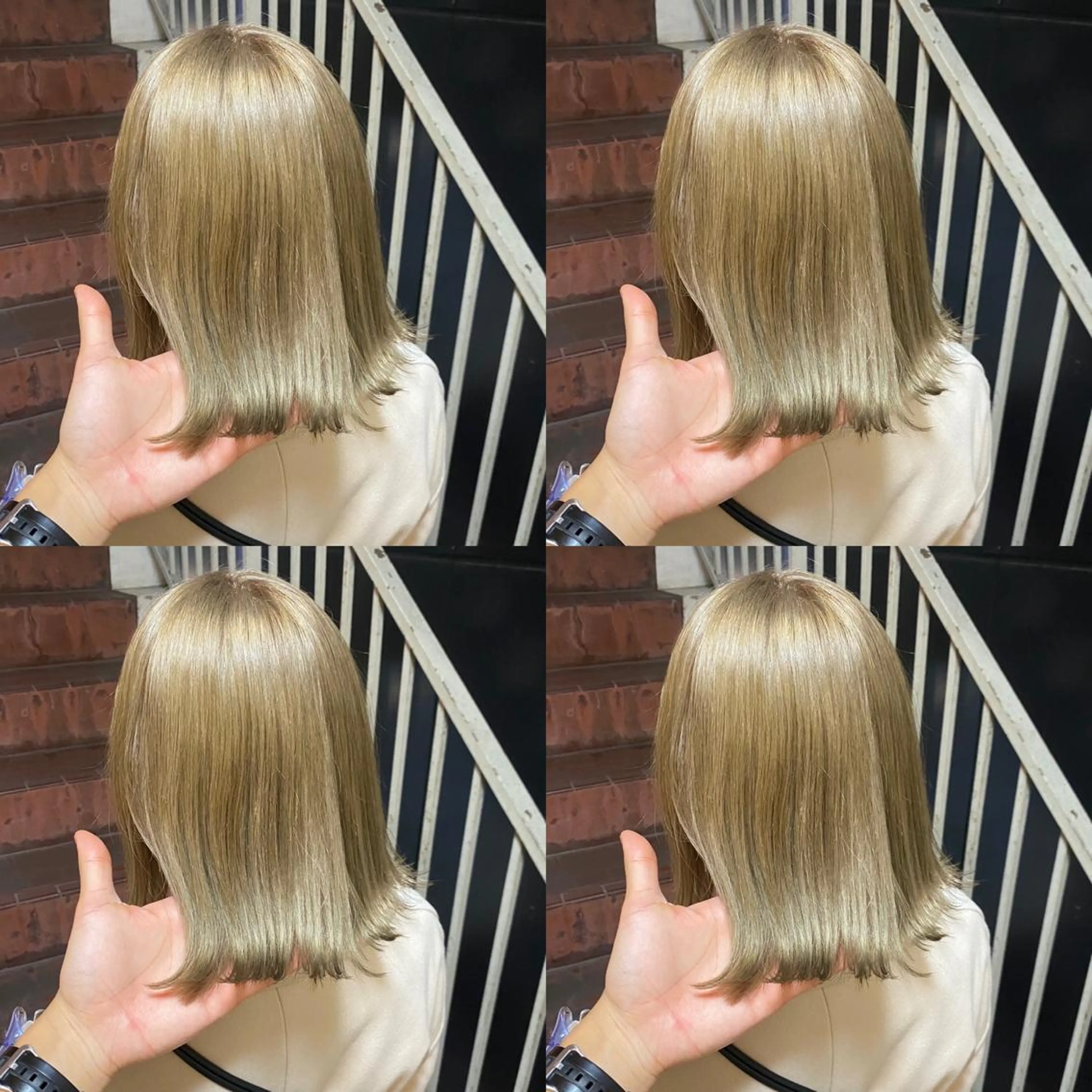 ミディアム カラー アッシュ ベージュカラー ハイライトカラー ハイトーンカラー イルミナカラー カット パーマ トリートメント ご予約 宜しくお願いします！のヘアスタイル