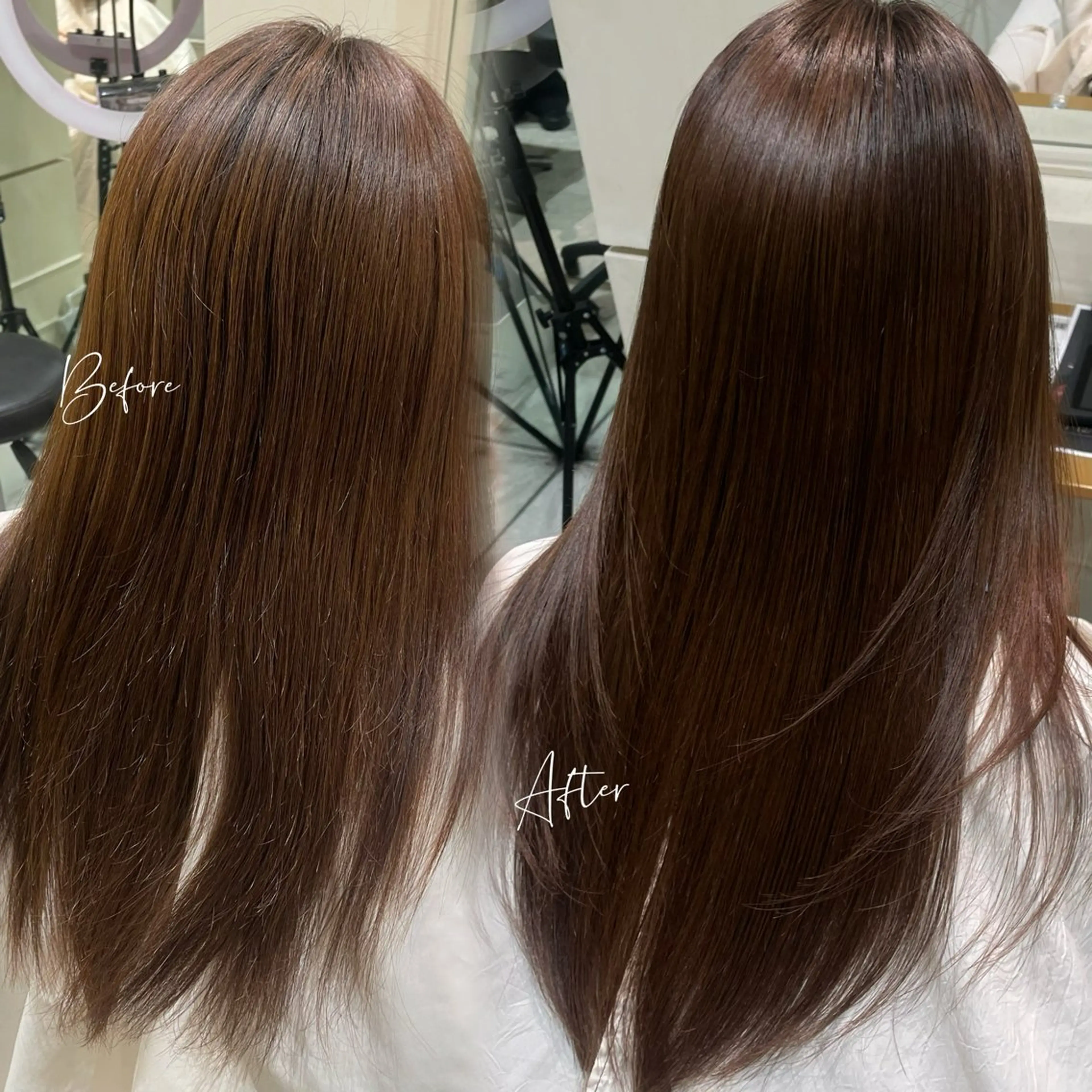 【🫧柔らか美髪ストレート🫧】シームレス酸性ストレート➕ケラスターゼマスクトリートメント付き💡の写真