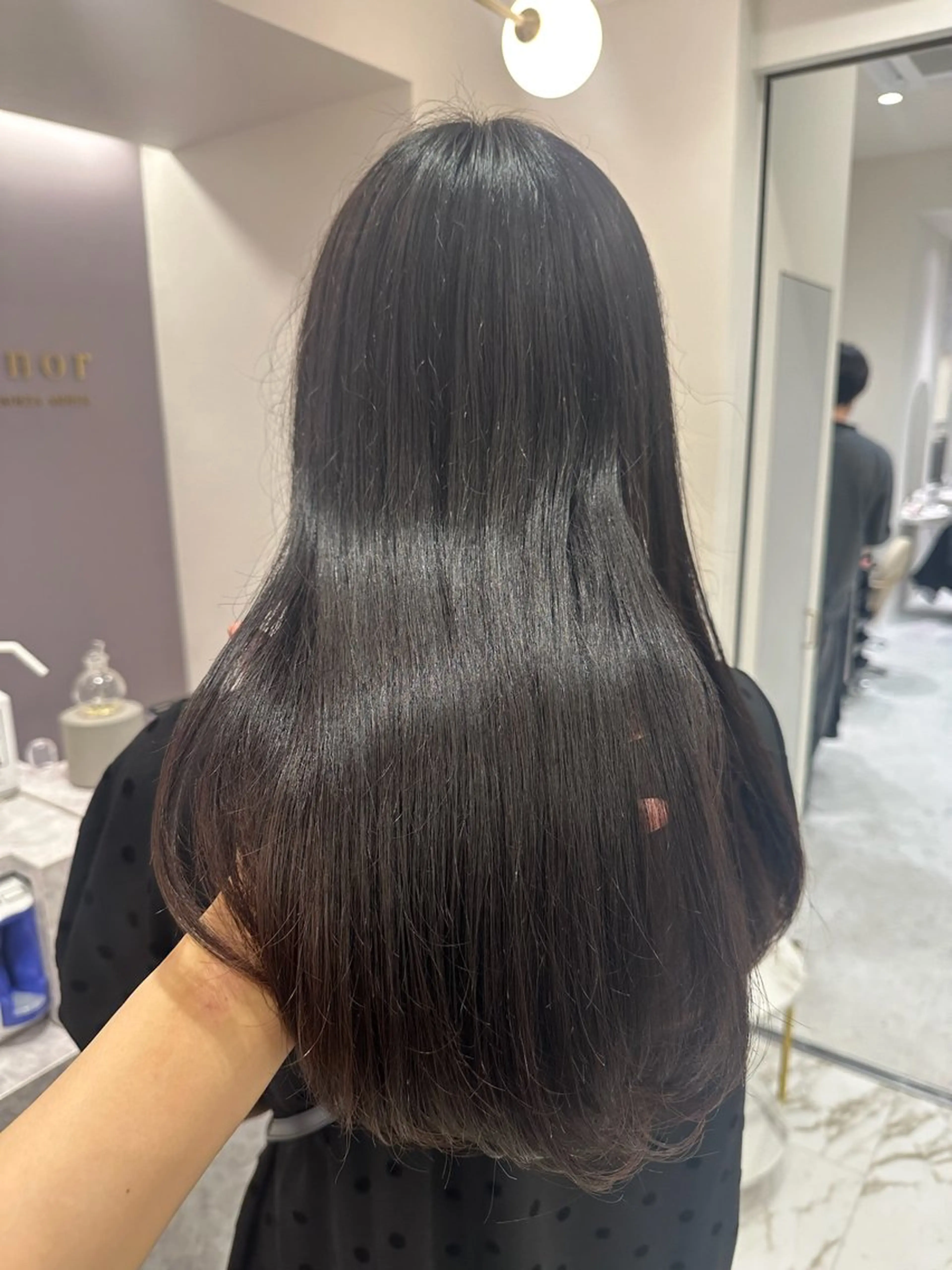 ロング カラー カット ヘアカラー ヘッドスパ 韓国レイヤー✨ yasuko銀座のヘアスタイル