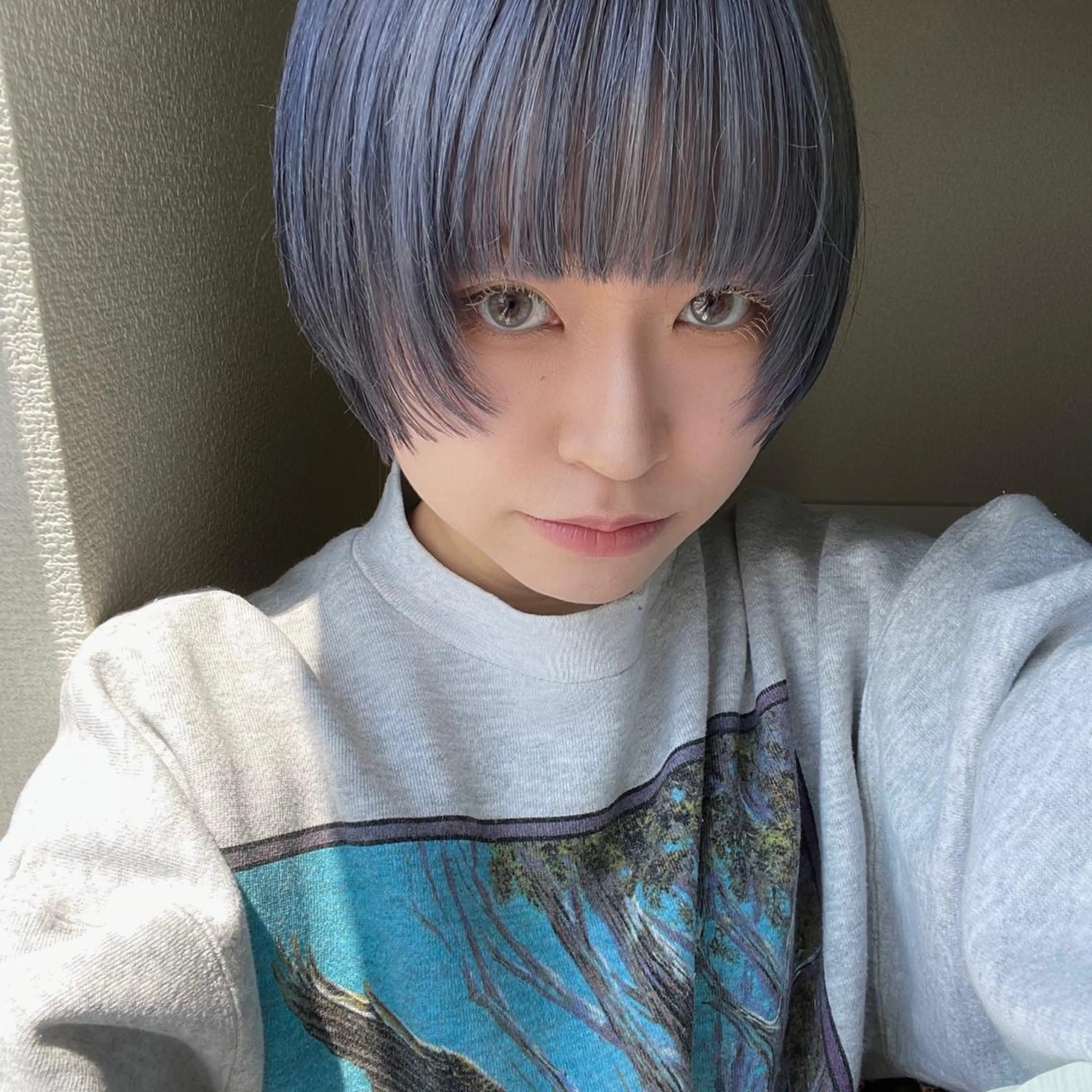 ショート カラー ラベンダーカラー Asti  blanche所属・ショート/ブリーチ mizuki🐋のヘアスタイル