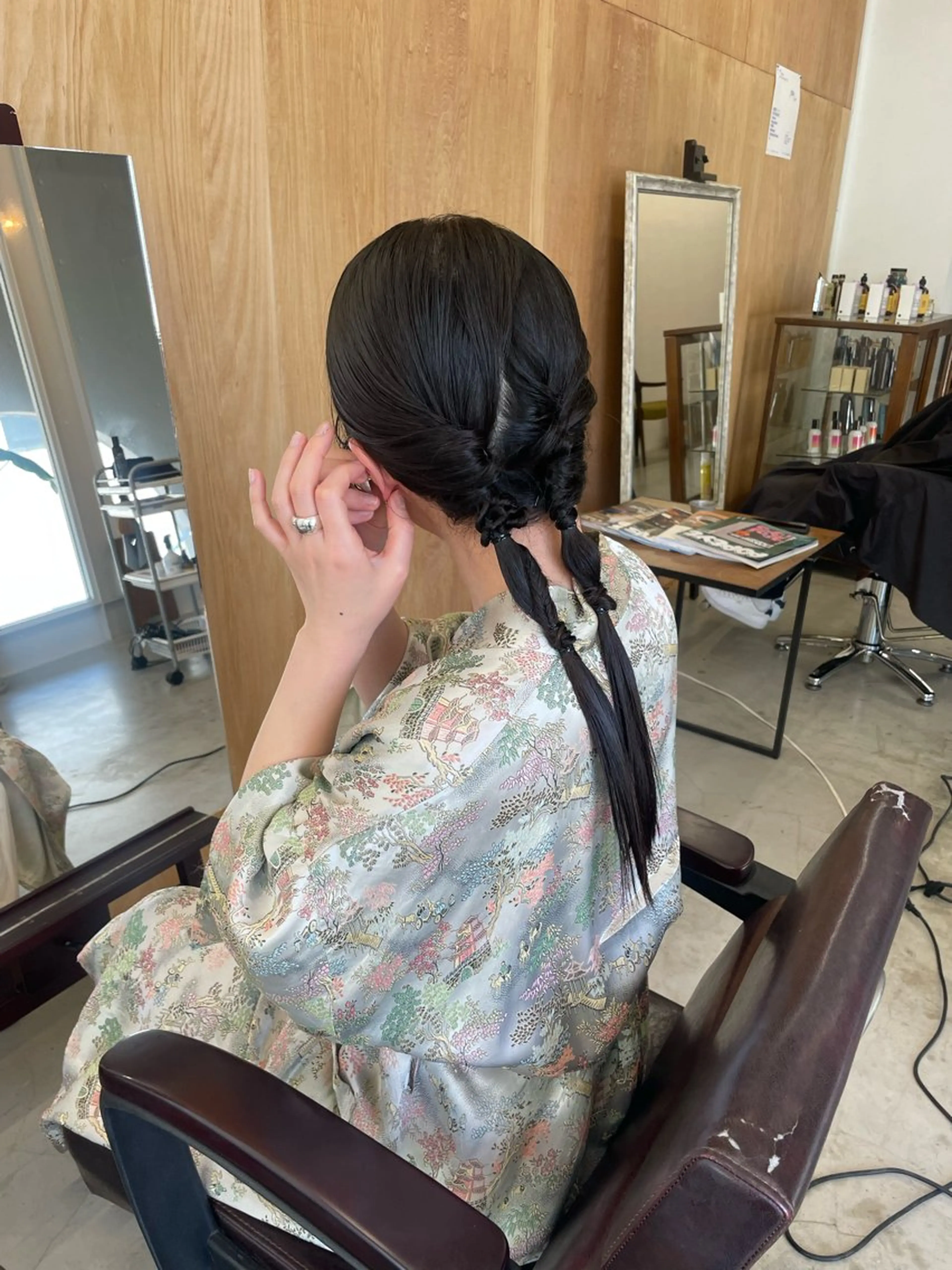 ヘアセットのメニューです。の写真
