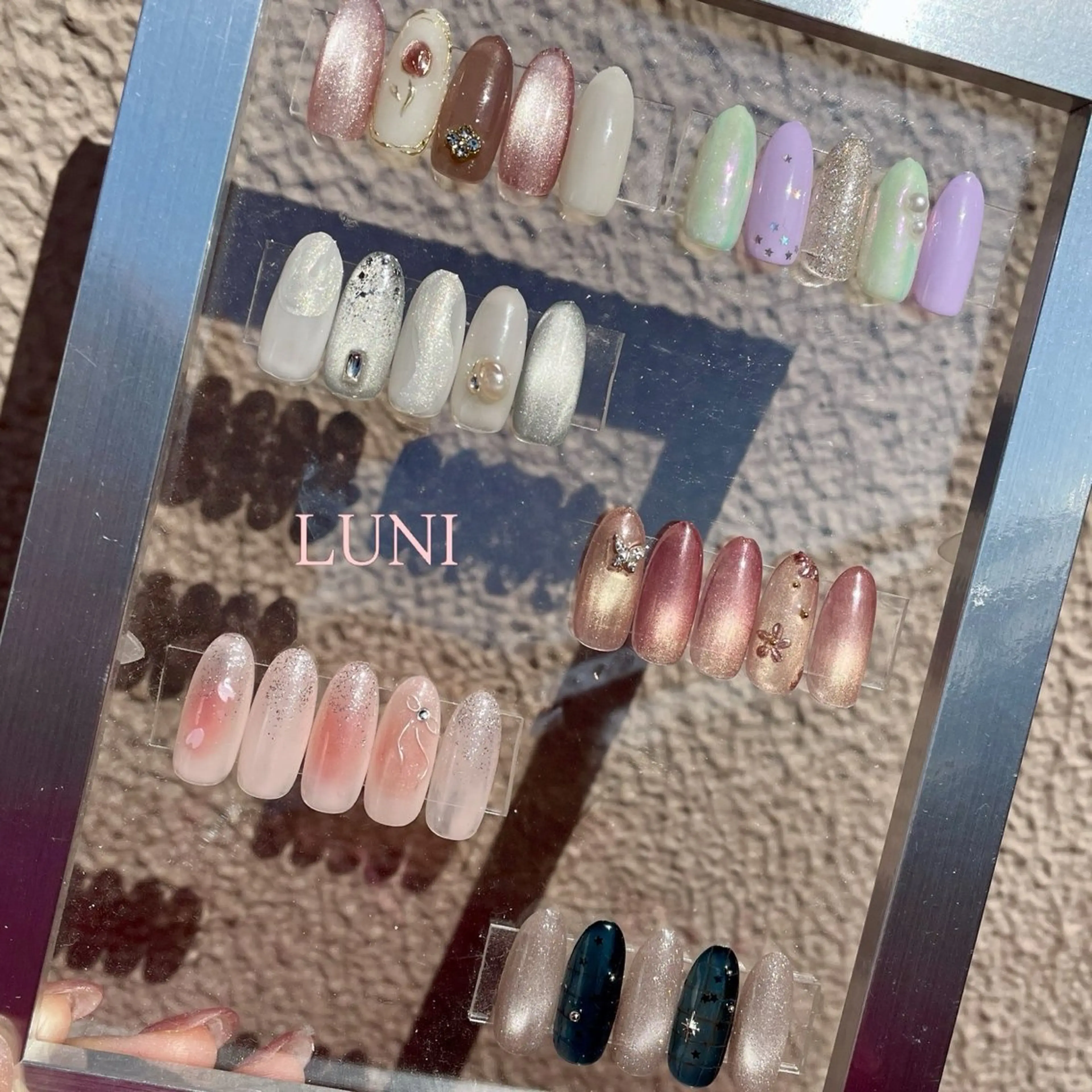 《人気!３月限定価格🌸》季節のLUNIデザイン♡/オフ込み/カラー/パーツ変更できます【写真下段menu】の写真