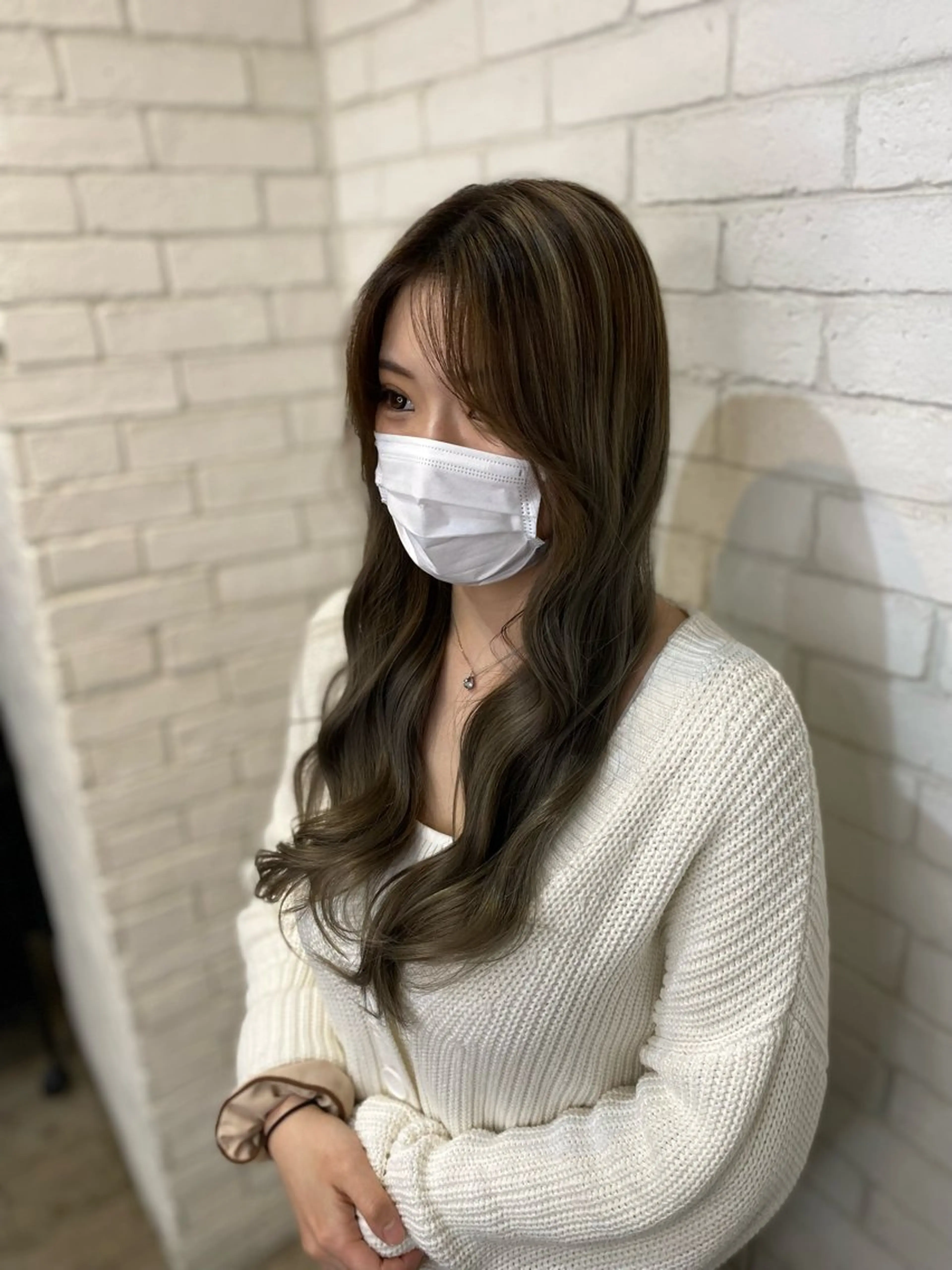 ロング カラー ヘアカラー トリートメント ヨシダ フミノリのヘアスタイル