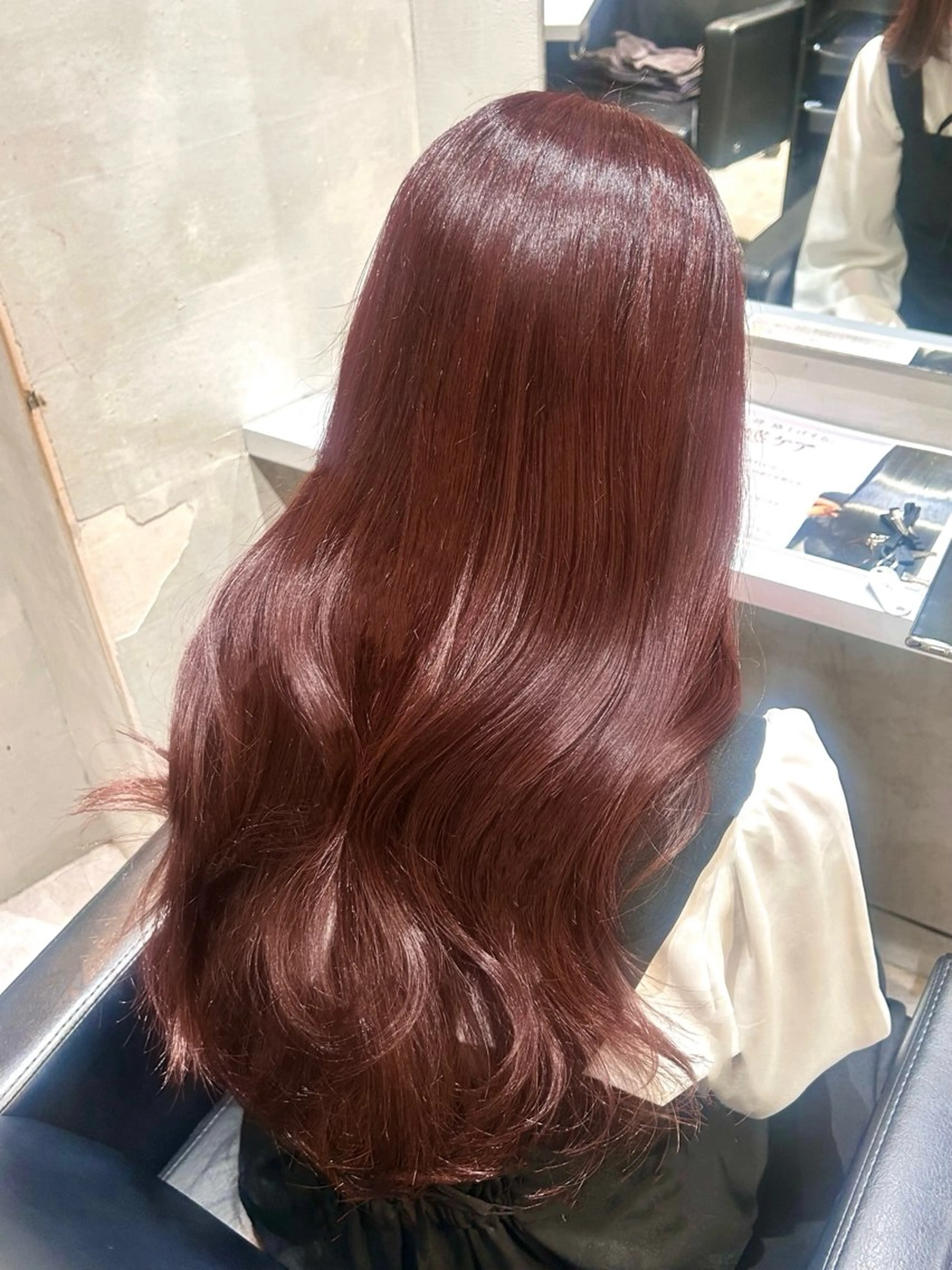 ロング カラー ブラウンカラー ピンクカラー ピンクブラウン カット ヘアカラー トリートメント 店長✨髪質改善✖️ 透明感カラー／純大のヘアスタイル