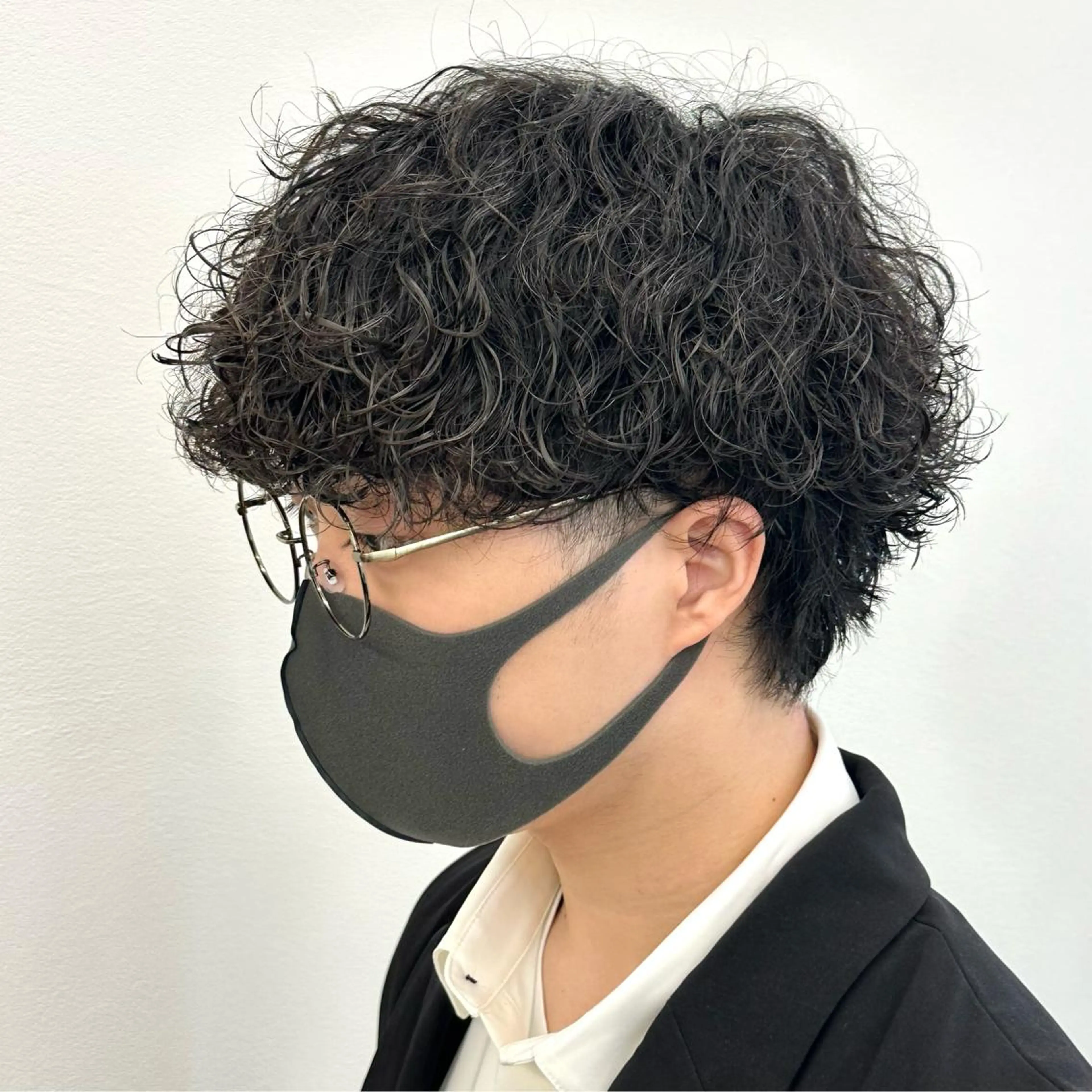 ショート パーマ メンズ メンズパーマ カット パーマ 33【SASA】OSAKA【ササ】所属・✂︎メンズパーマ✂︎ 伊藤秀真のヘアスタイル