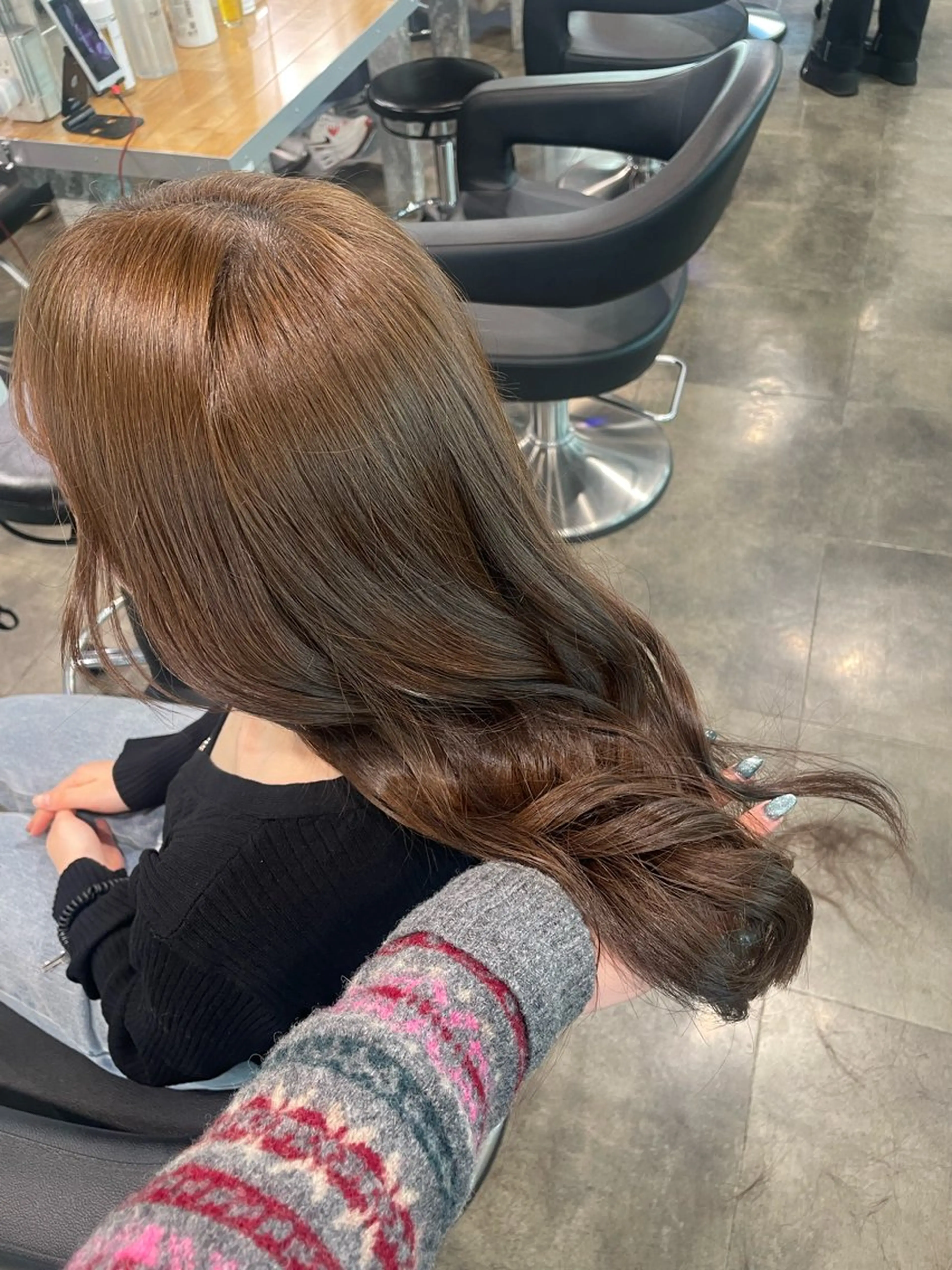 ロング ヘアカラー ヘッドスパ ヘアセット ハイトーン 横浜💞ミオのヘアスタイル