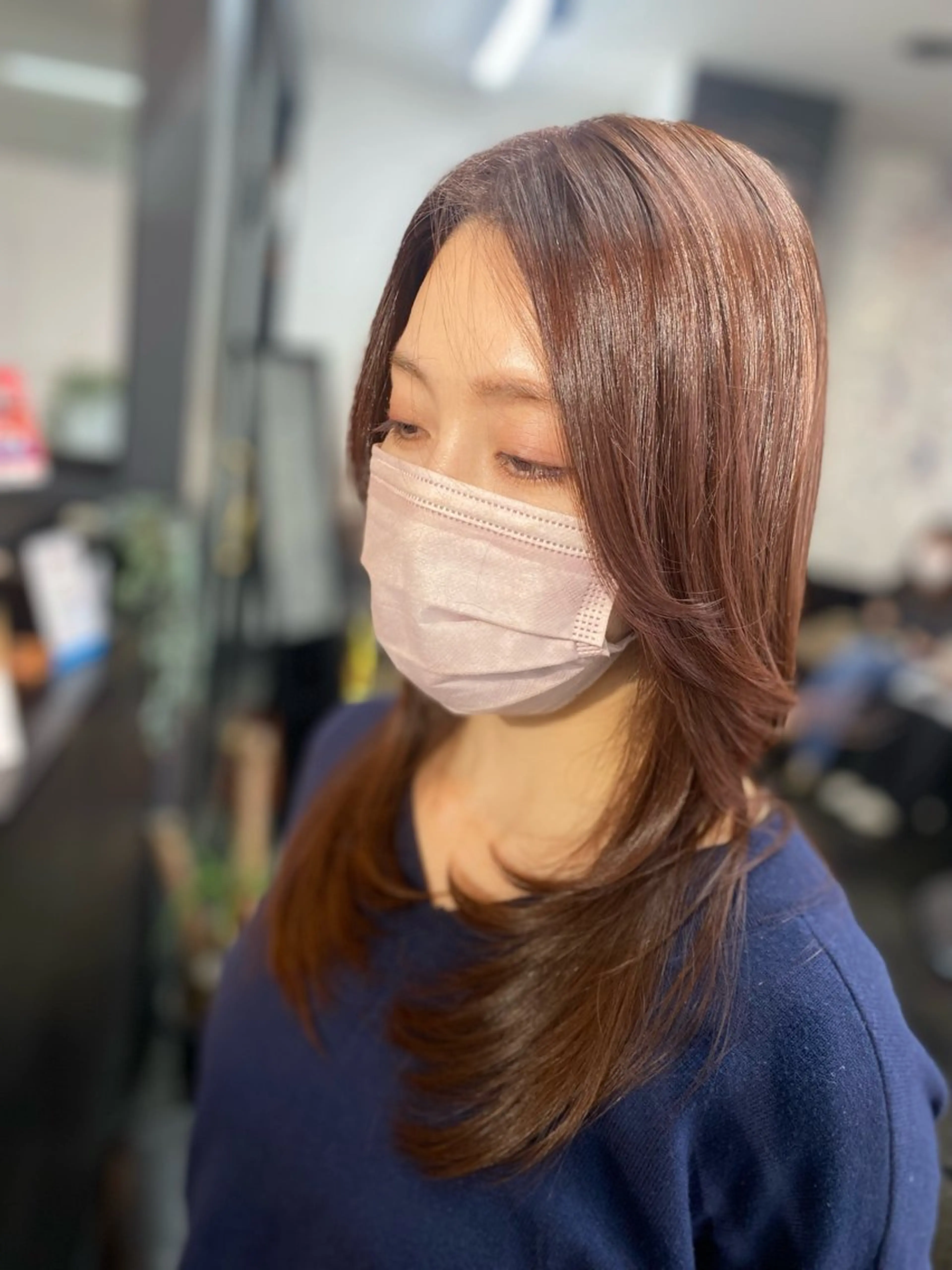 ロング ハイレイヤー レイヤーカット 飯富 信二のヘアスタイル