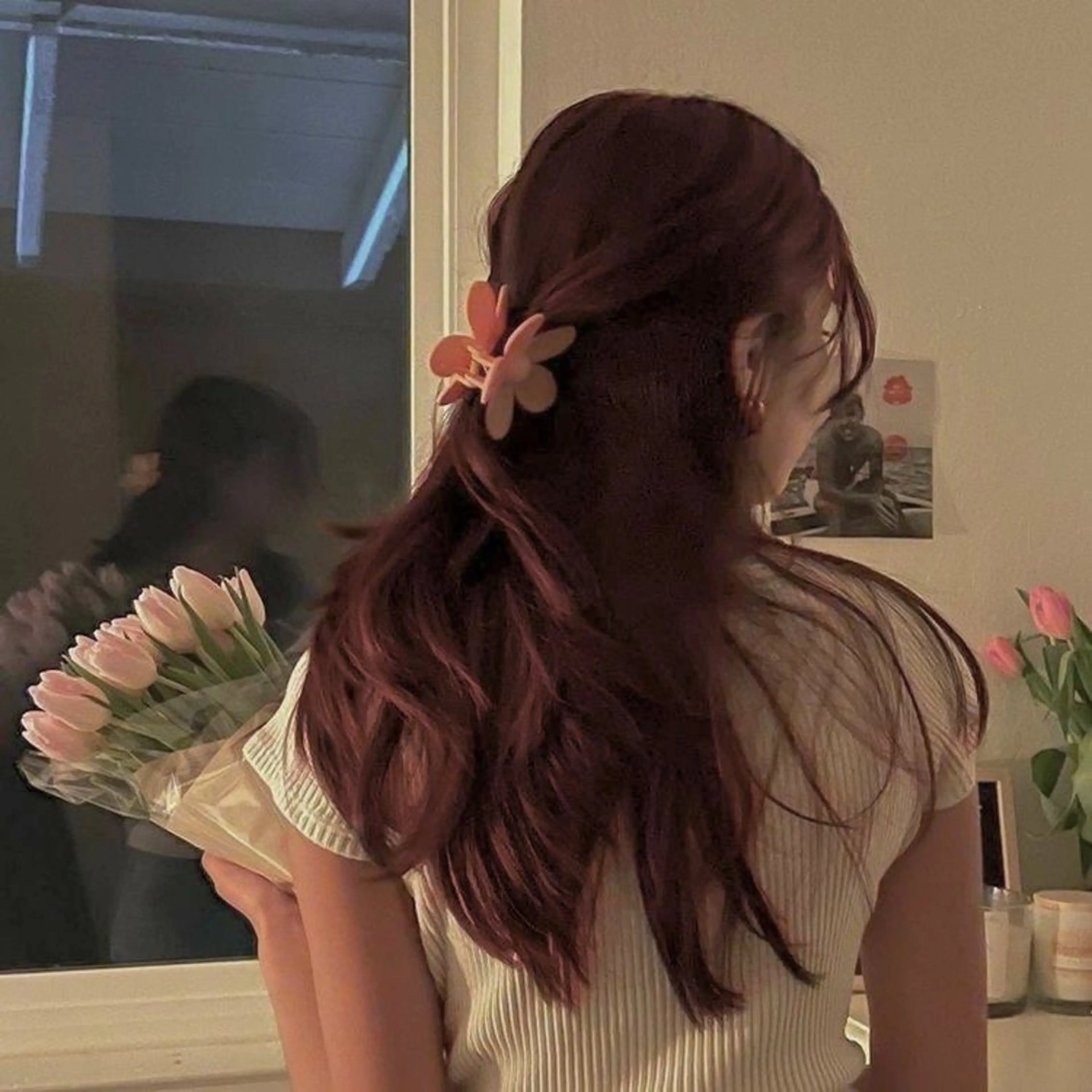 ロング ヘアカラー トリートメント 🥀艶髪/似合わせ 暖色/まな🥀のヘアスタイル