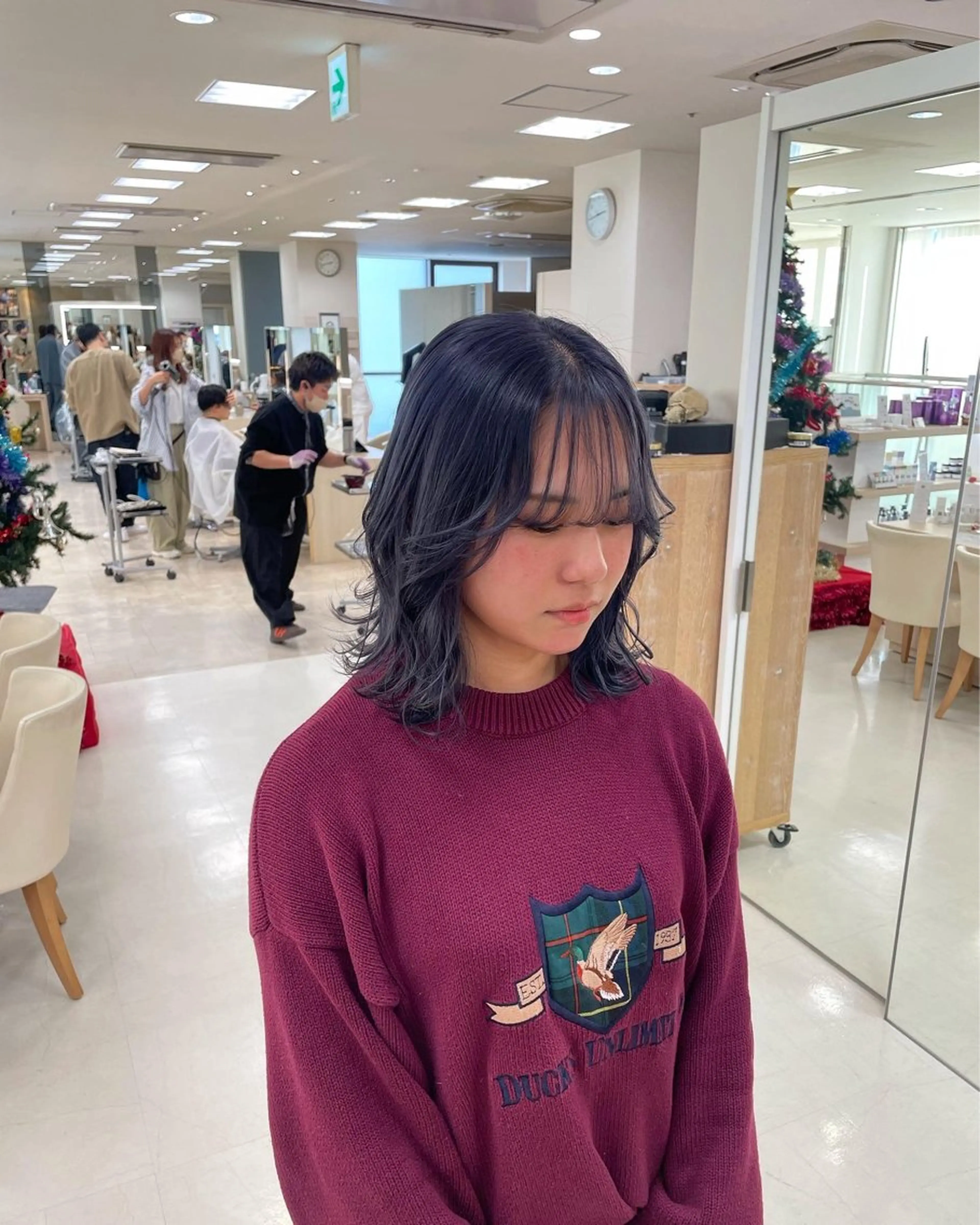 ミディアム カラー カット ヘアカラー ヘッドスパ ヘアセット 暖色レイヤー 🥀REIRIのヘアスタイル