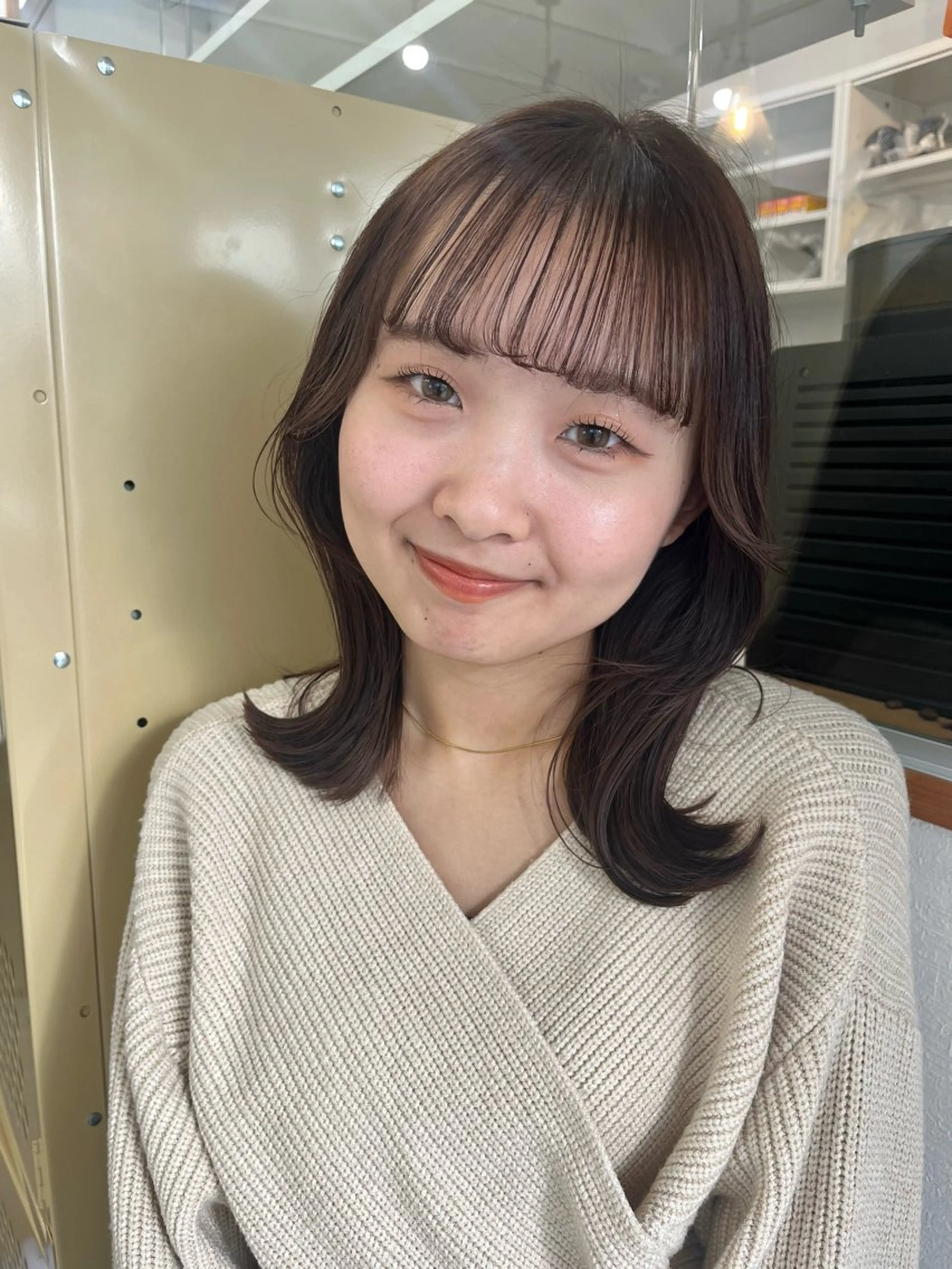 ミディアム カラー ヘアカラー トリートメント 🌼sunc HINAMI🌼のヘアスタイル