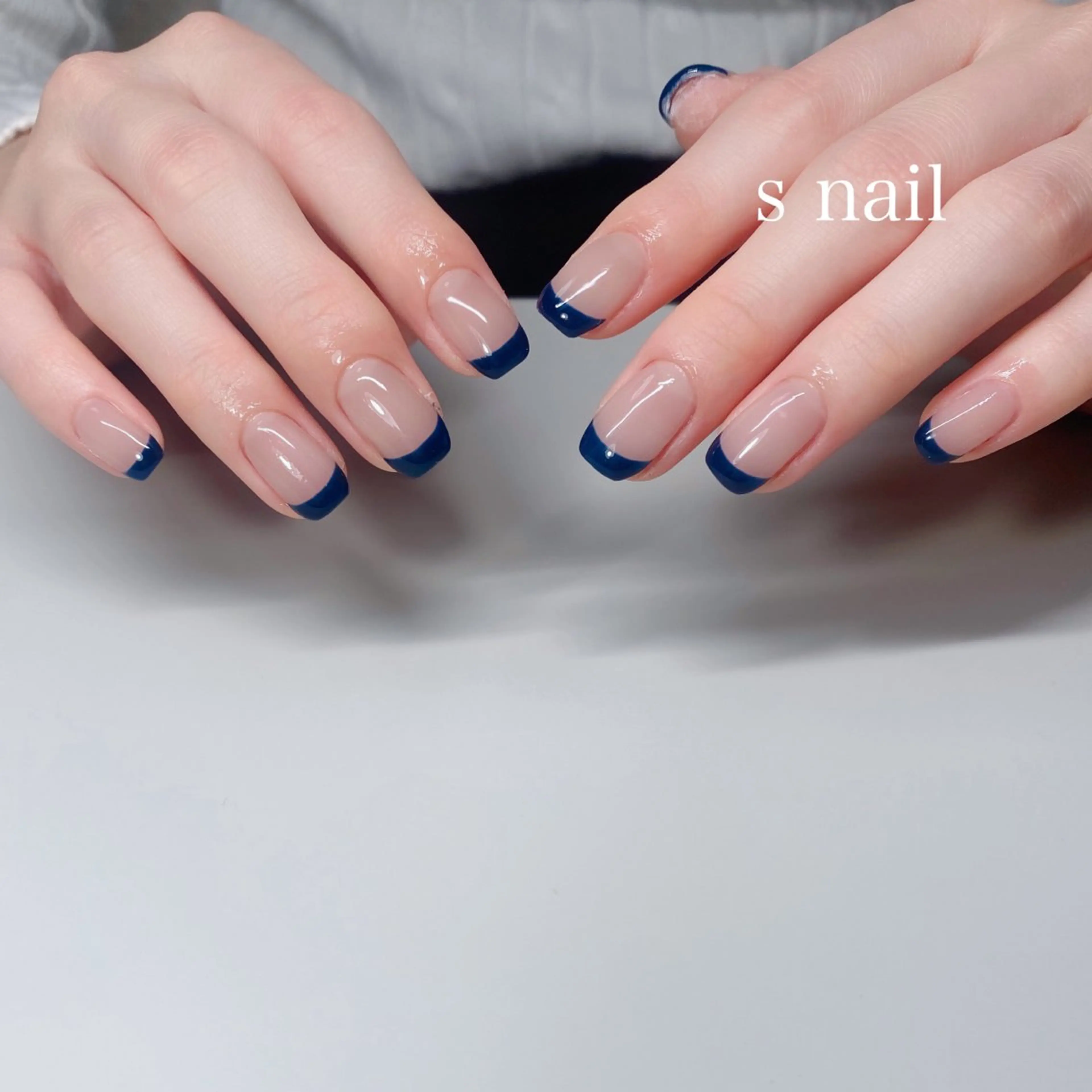 ネイル フレンチネイル ハンドネイル s nail さとよしみゆきのネイルデザイン
