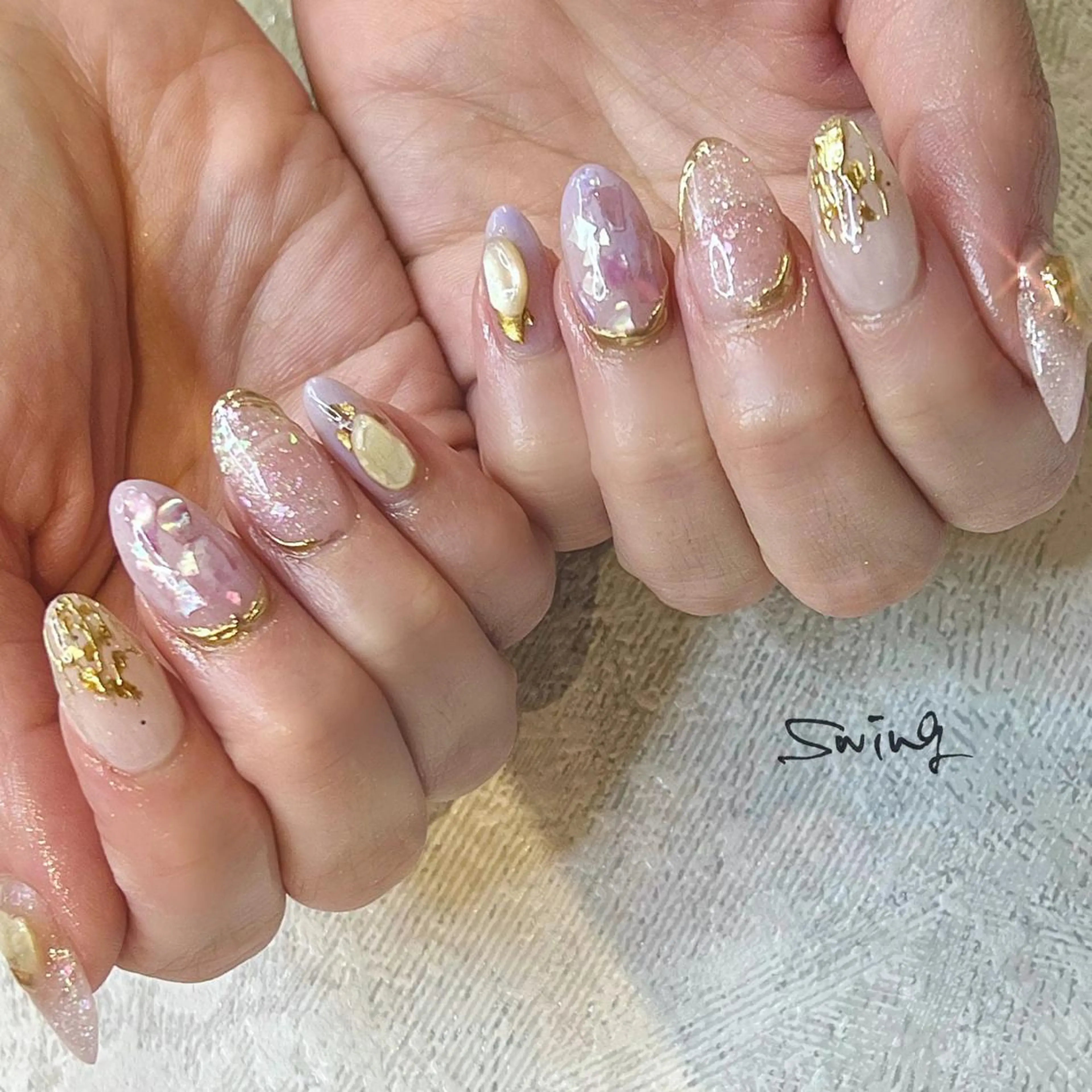 ネイル アートネイル ニュアンスネイル SWING Nail Salon所属・Yoshida Takakoのネイルデザイン