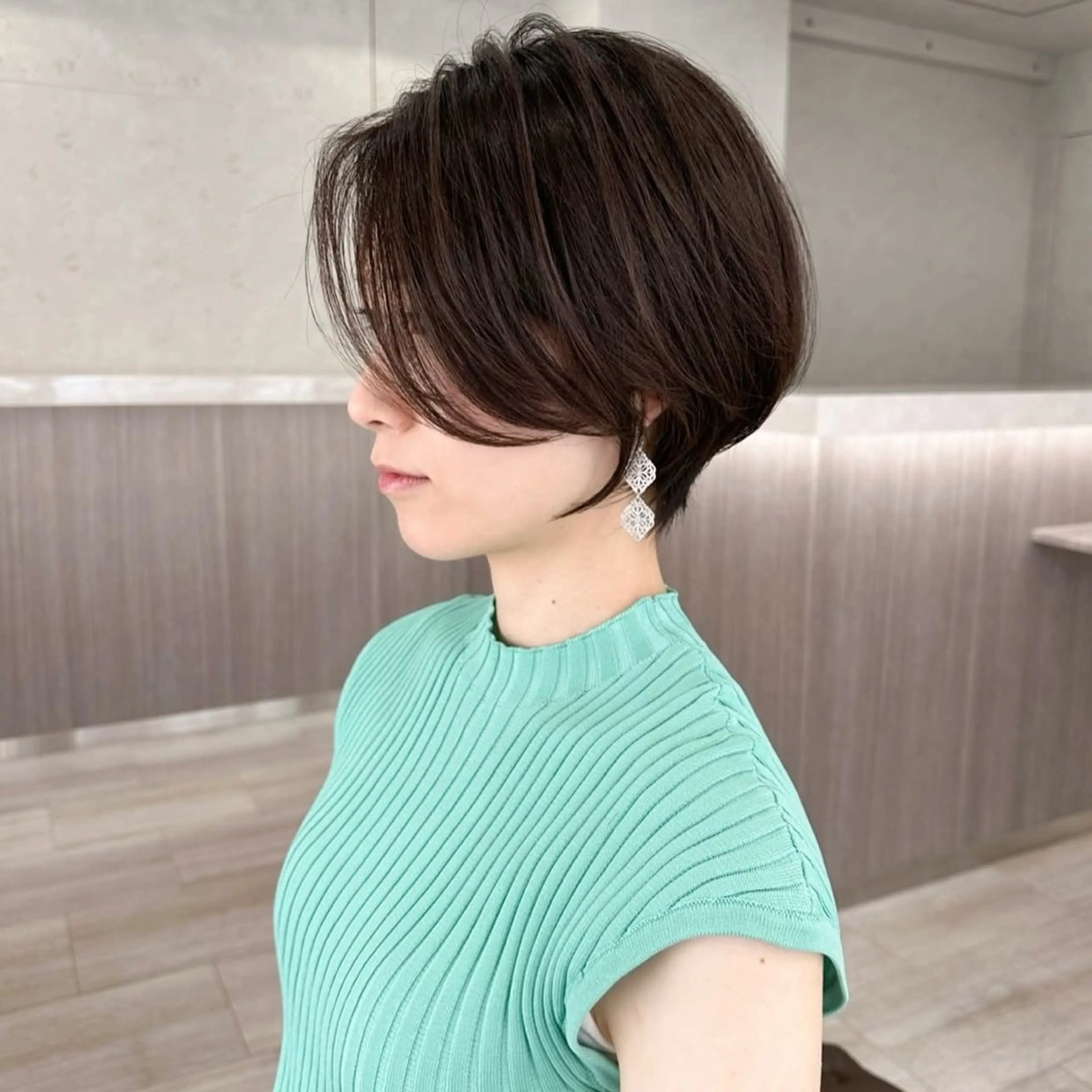 ショート 透明感カラー ふうか　渋谷のヘアスタイル