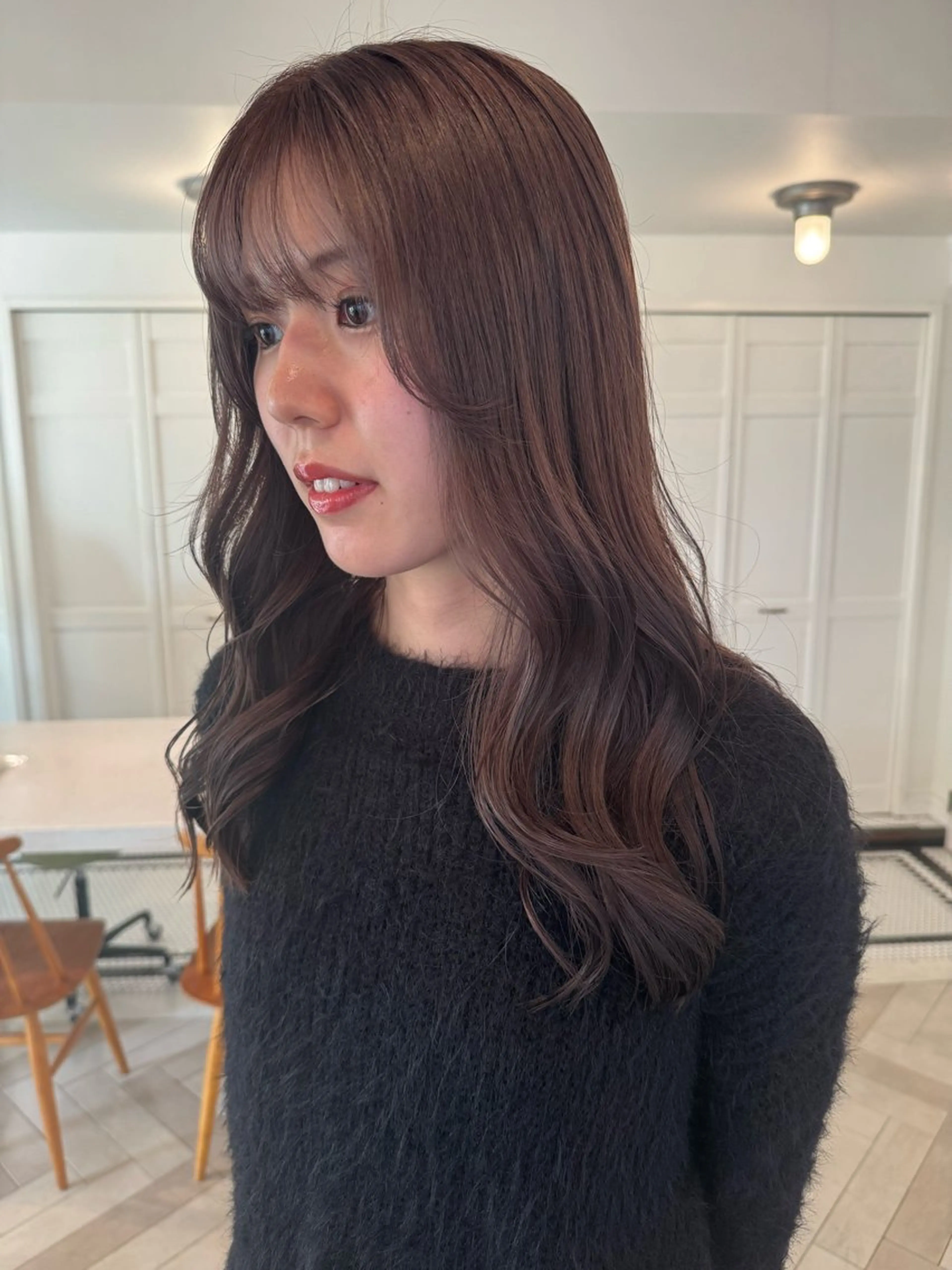 カラー ヘアカラー ブリーチカラー🎀 韓国風/寺門美優のヘアスタイル