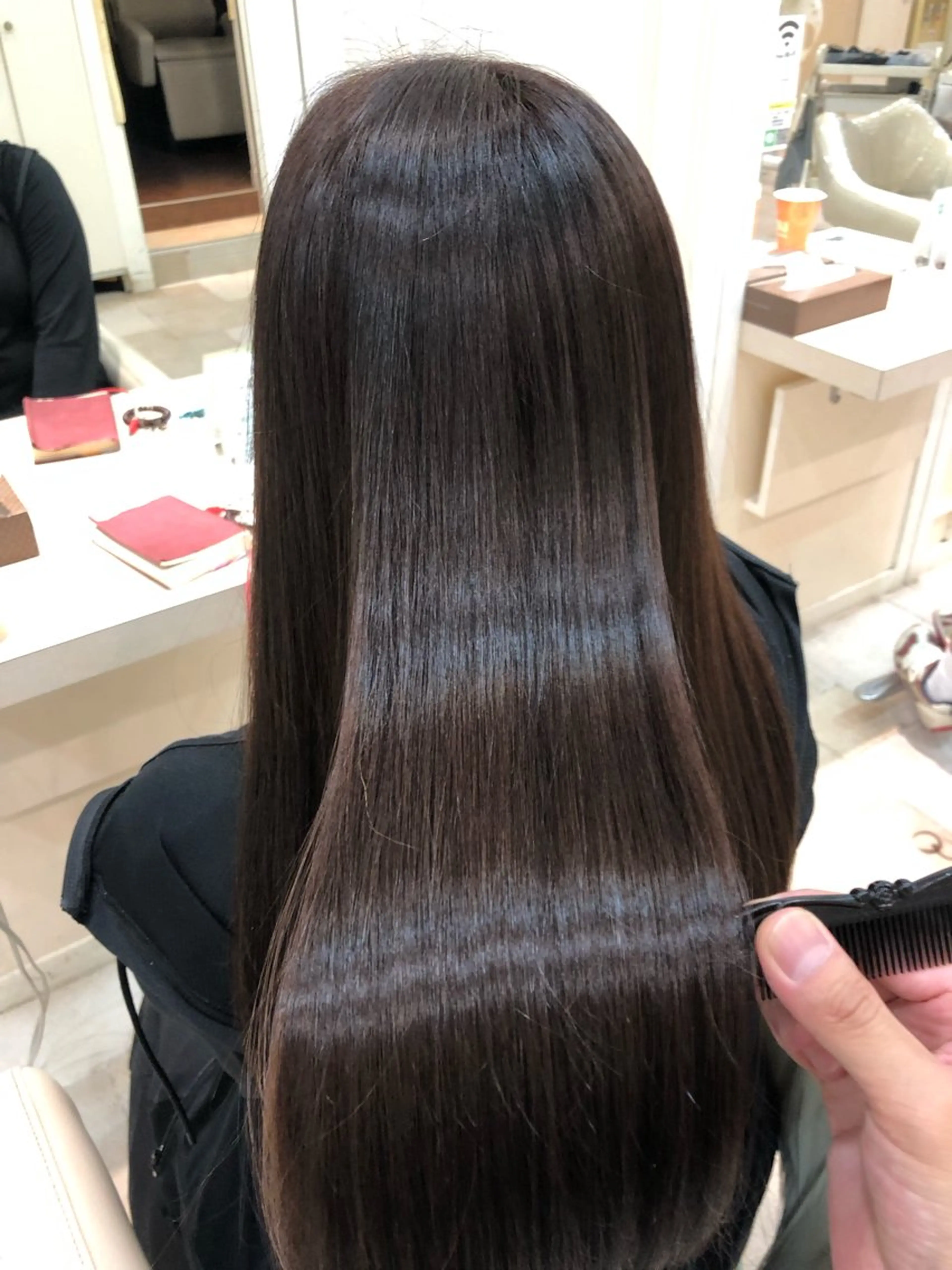 ロング パーマ 須賀 一美のヘアスタイル