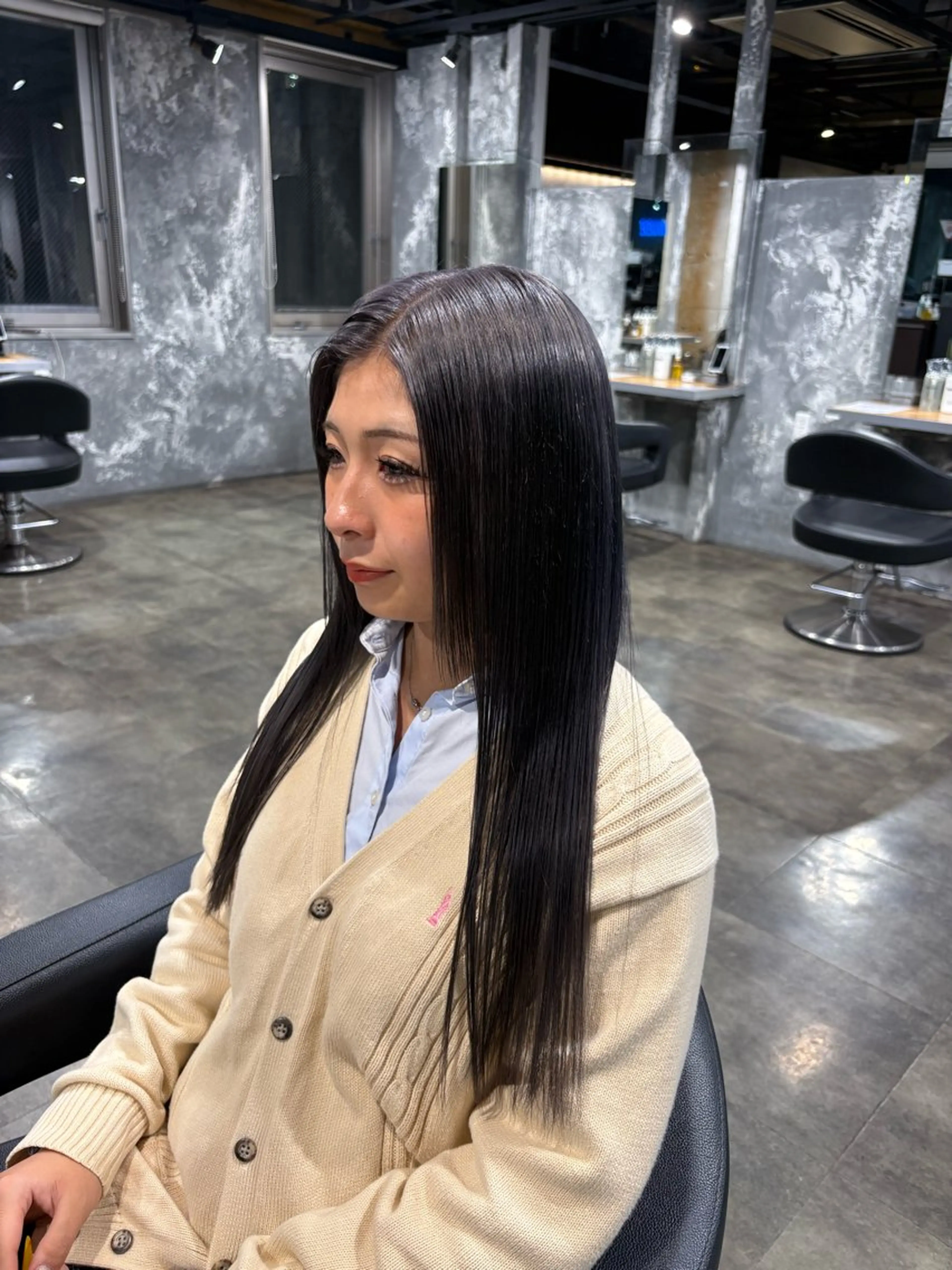 ロング カラー ヘアカラー ハイトーン 横浜💞ミオのヘアスタイル