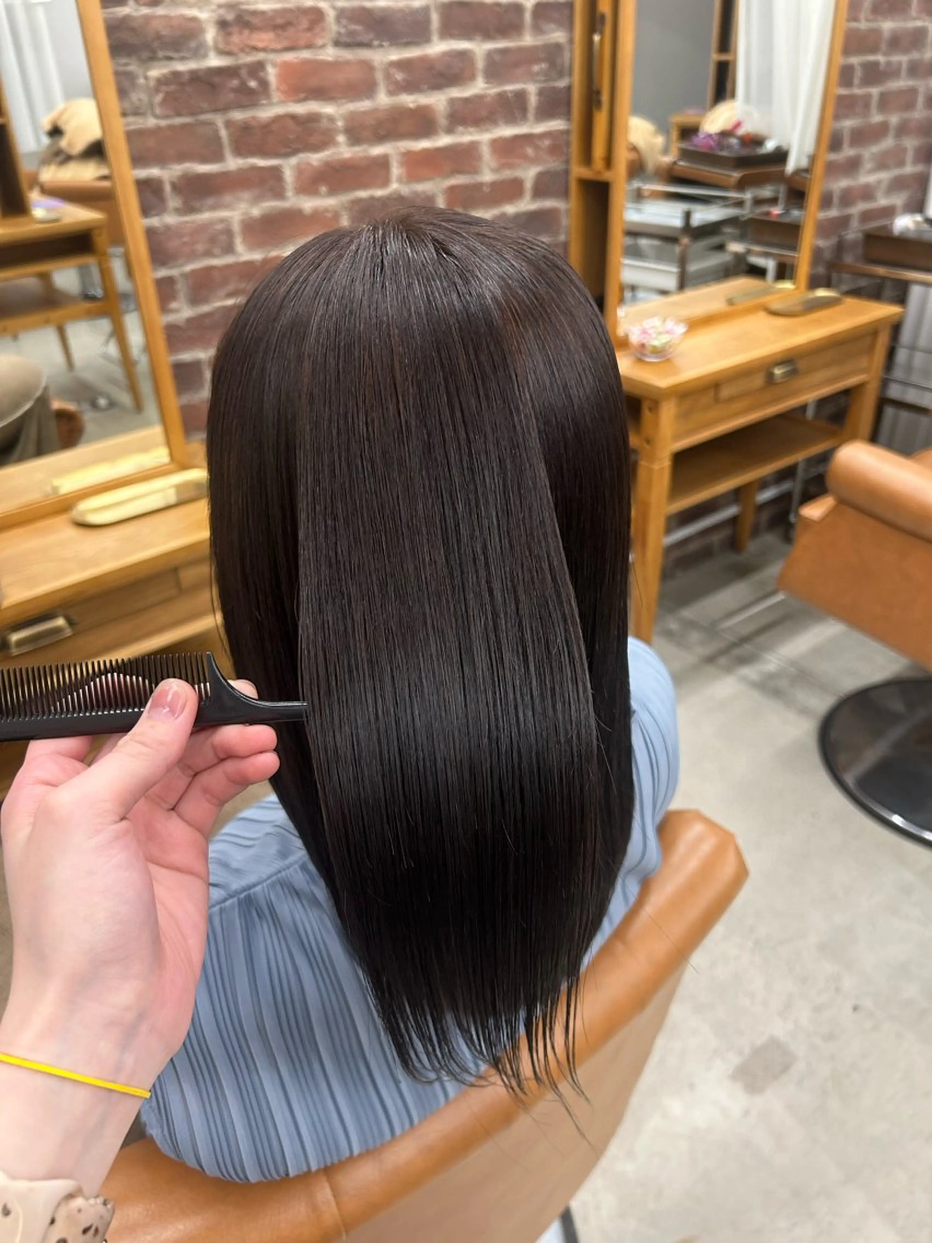 カラー アッシュ ヘアカラー トリートメント 山野愛子美容室銀座店所属・🌼髪質改善/透明感 艶髪タケドミのヘアスタイル