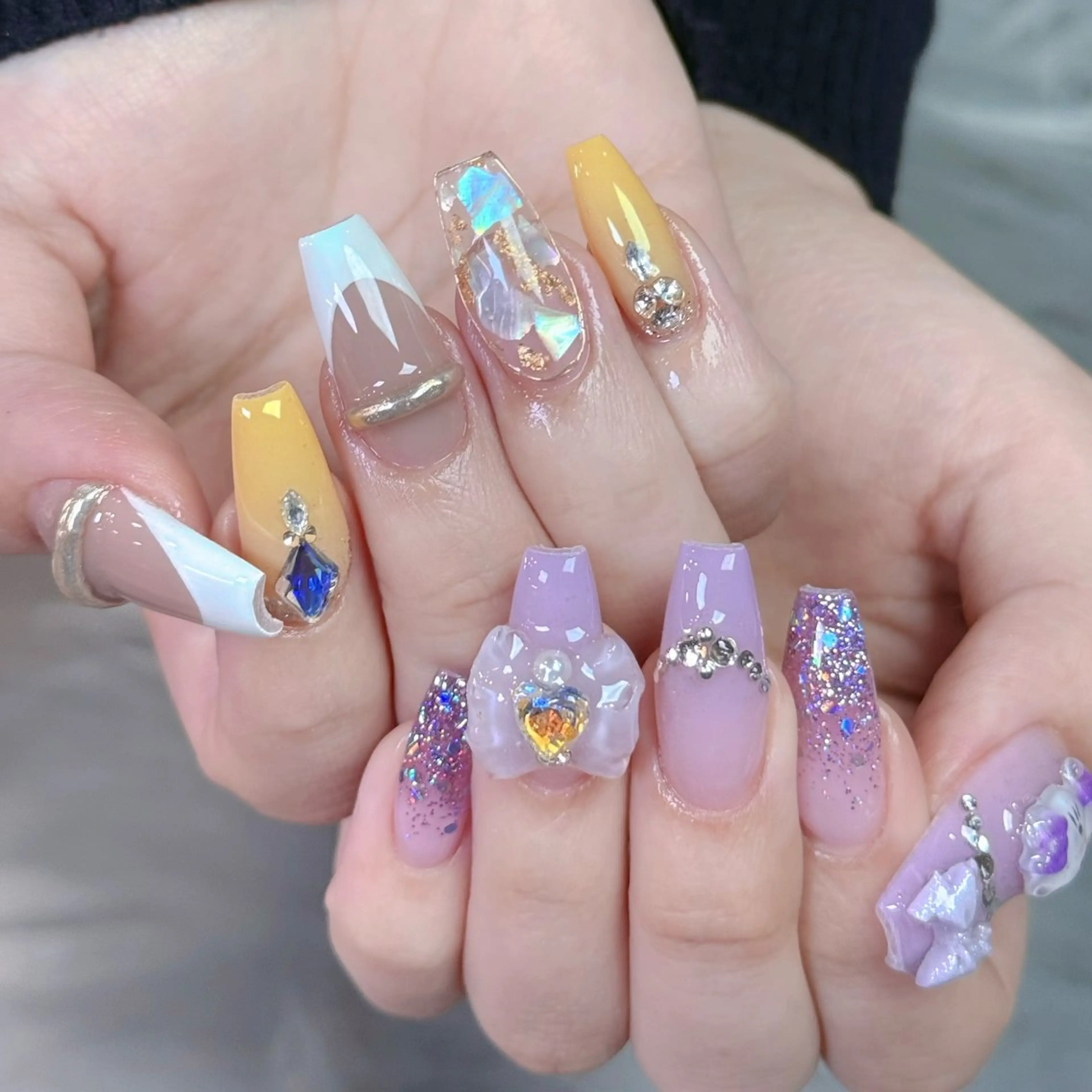 ネイル アートネイル 長さ出し 持ち込み ニュアンスネイル スカルプネイル ハンドネイル Dark honey スカルプ専門原宿店のネイルデザイン