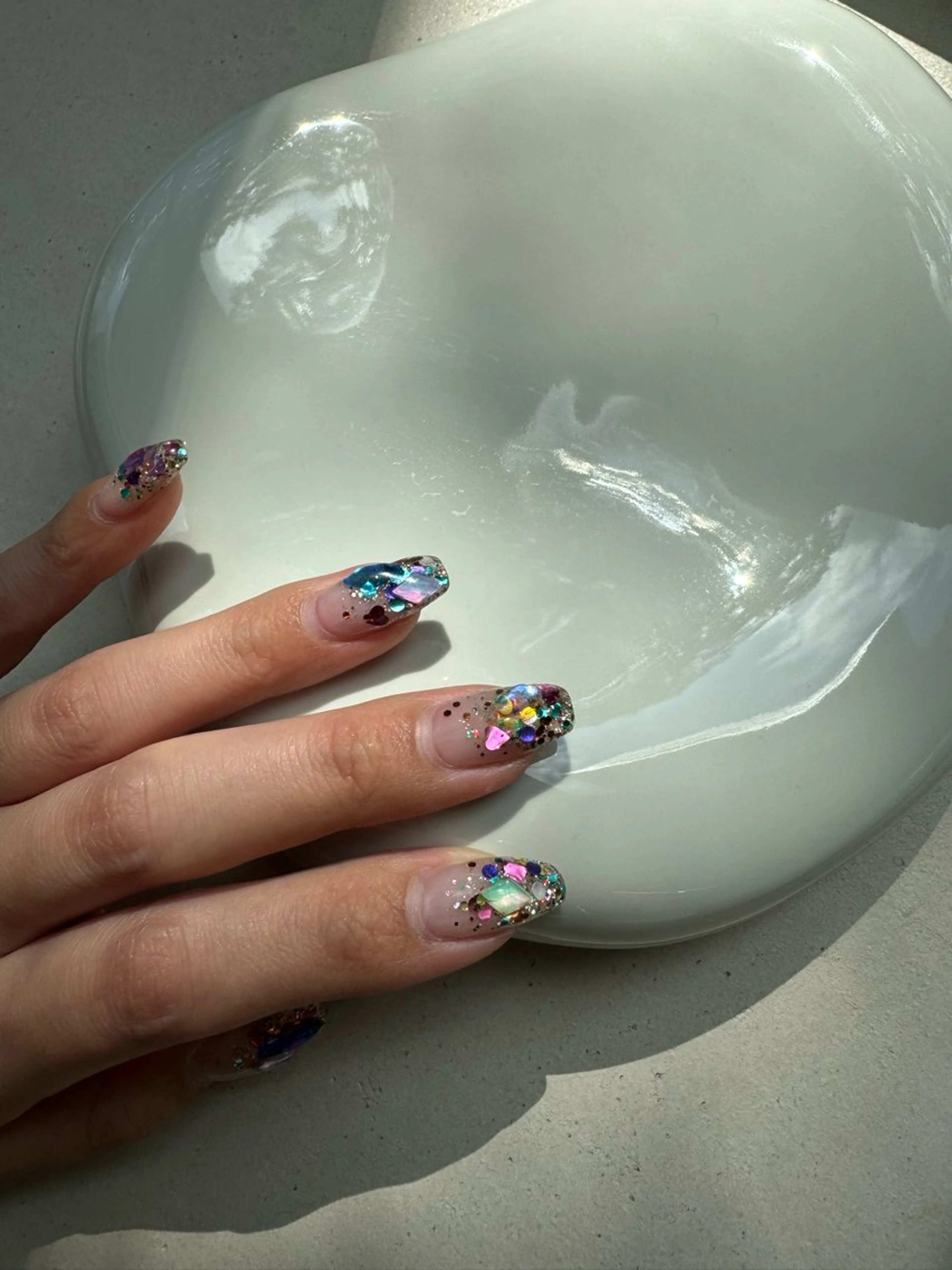 ネイル キラキラネイル 持ち込み ニュアンスネイル Charme. NOBUKOのネイルデザイン