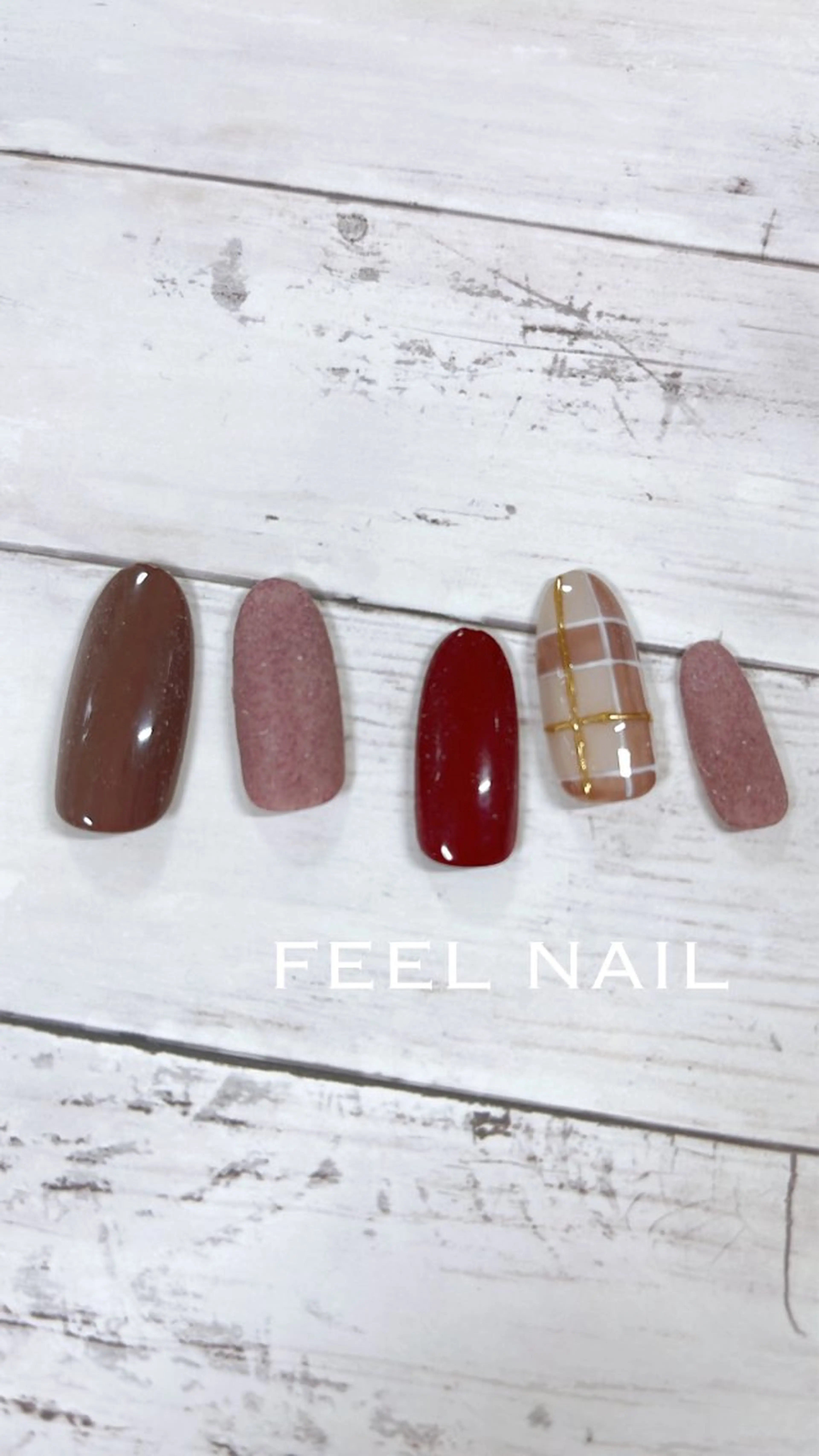 ネイル ネイルチップ 秋好 悠のネイルデザイン